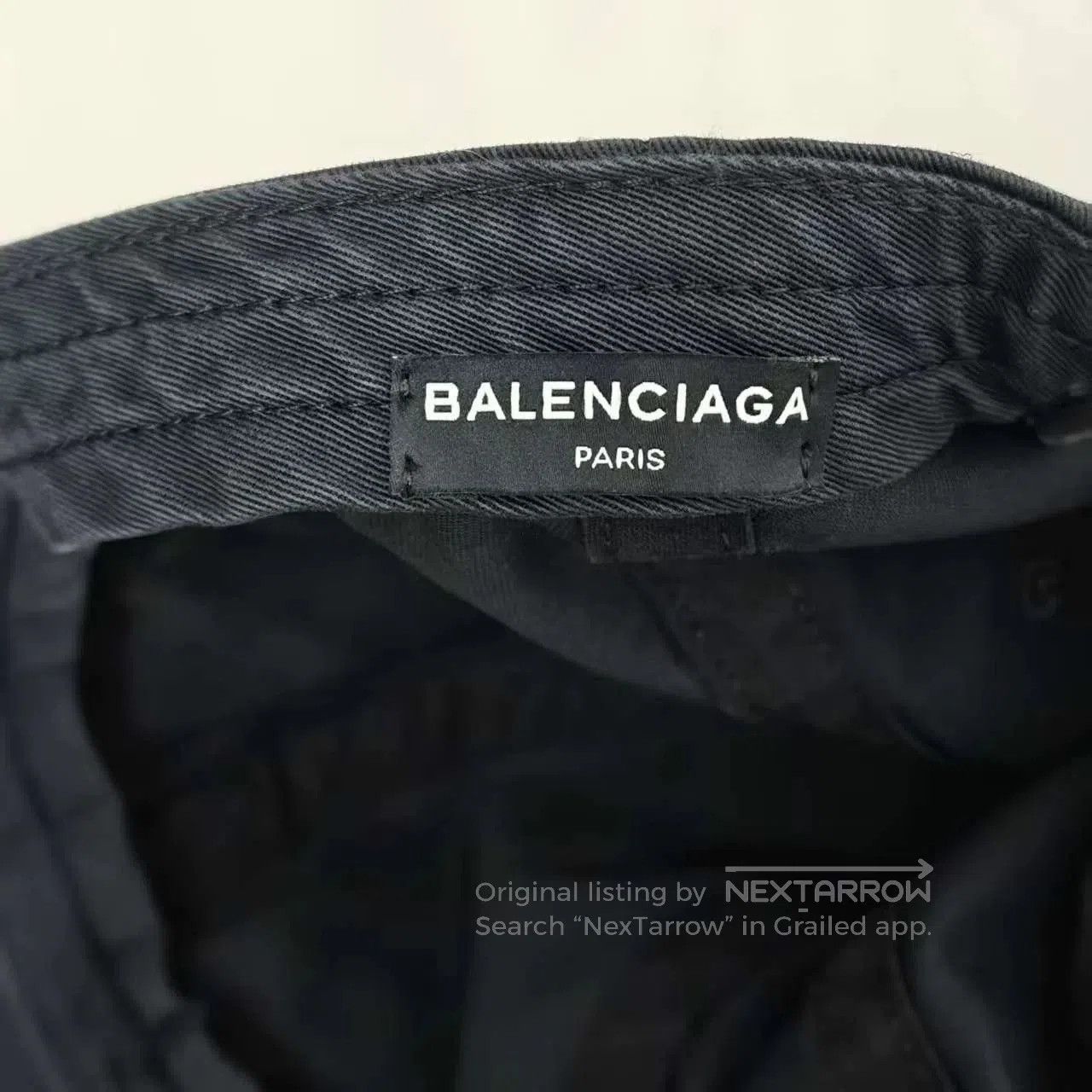 Balenciaga Balenciaga 2017 Black Baseball Cap. Size ONE SIZE - 4 Thumbnail