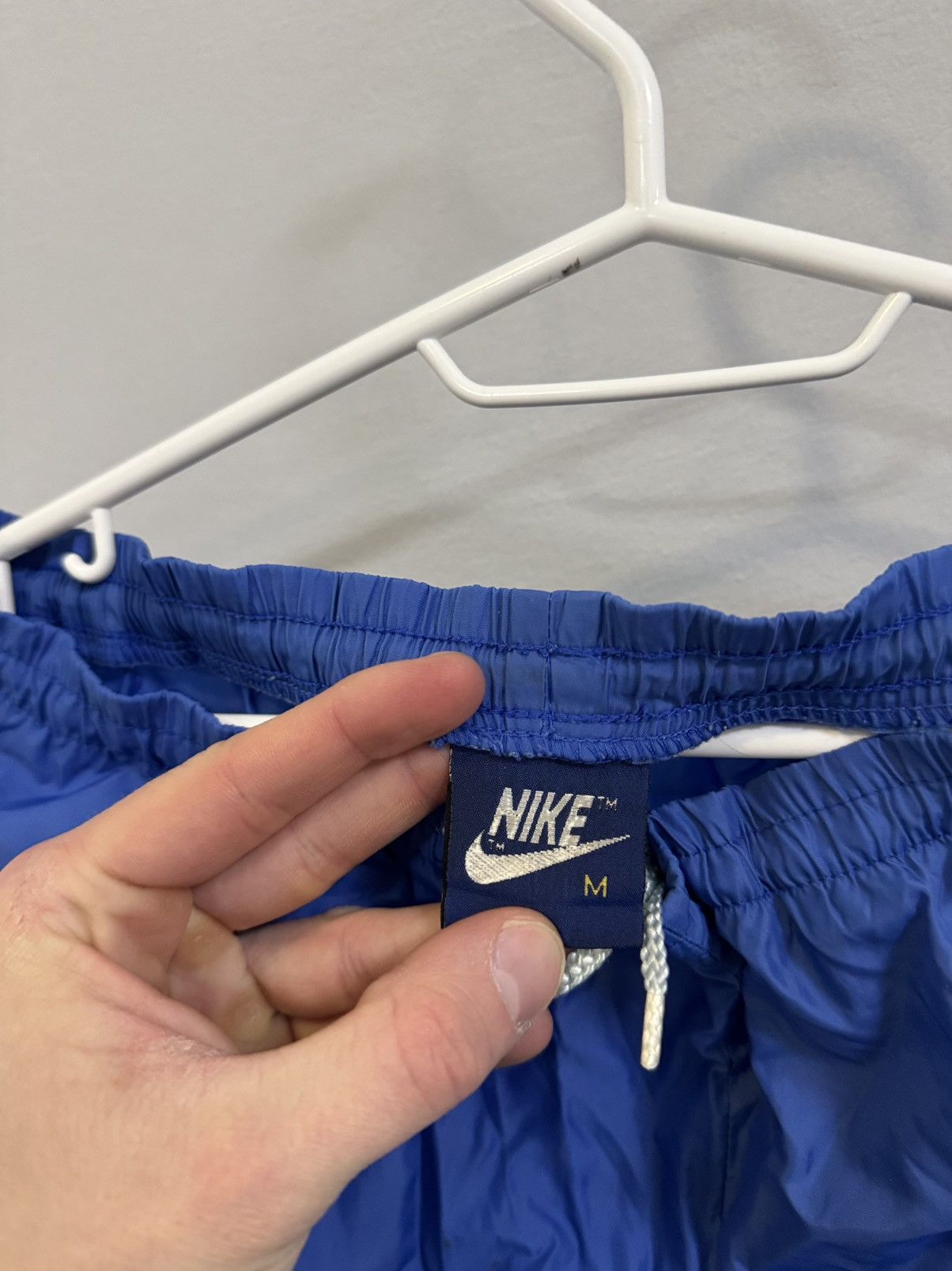 Nike × Vintage Very Vintage Crazy 80s Nike Small Check Swishy Track Pants Size US 32 / EU 48 - 3 Thumbnail
