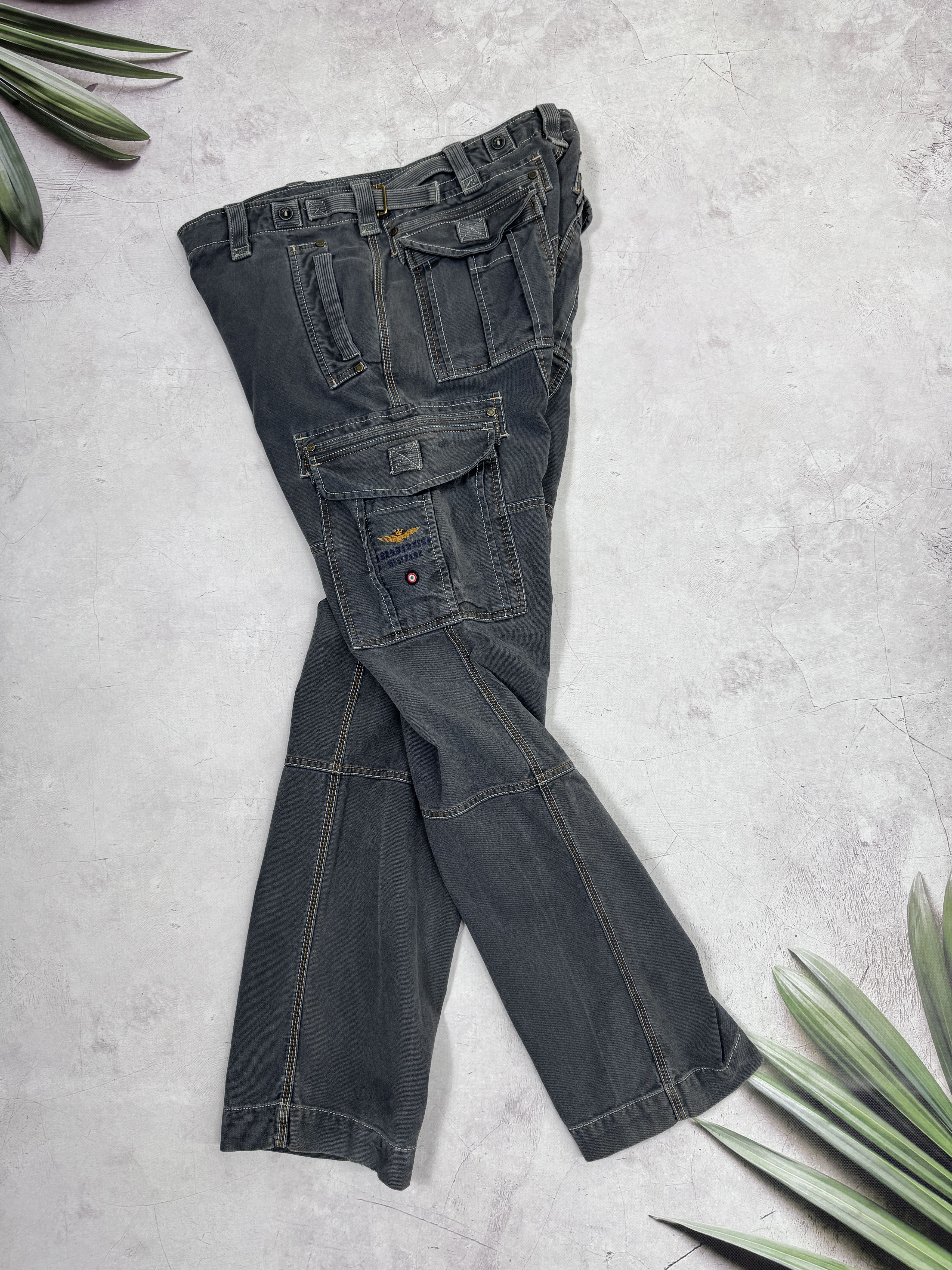 Aeronautica Militare Cargo Pants Trousers Multipocket