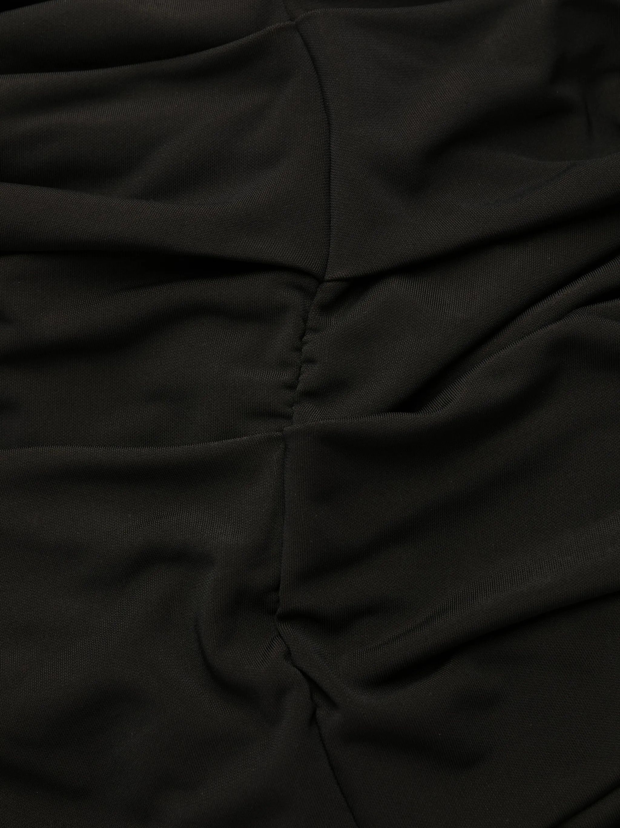 Off-White o1gr1nt0125 Vi-Crepe Draped Strapless Dress in Black Size XS / US 0-2 / IT 36-38 - 5 Thumbnail