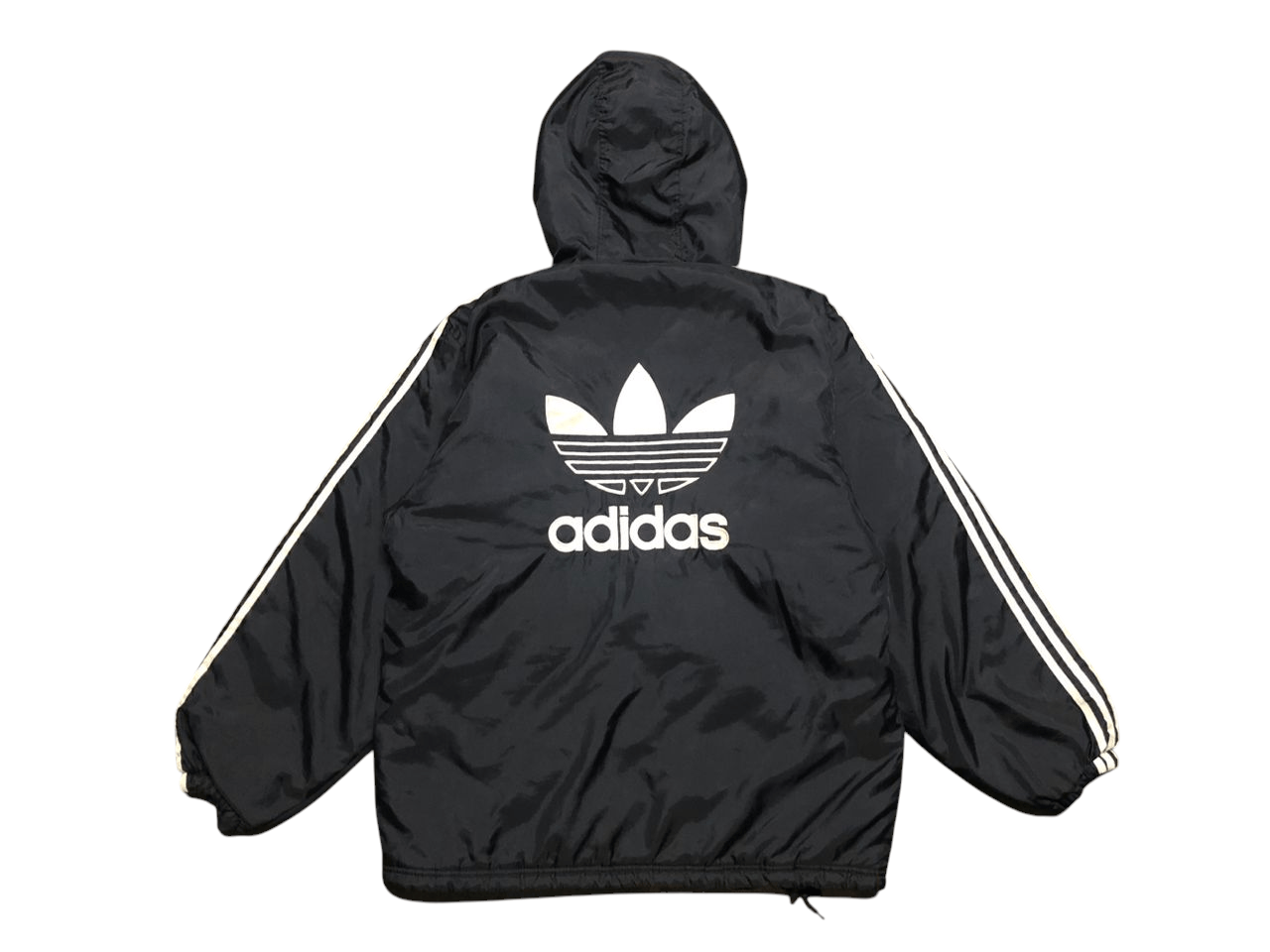 Adidas Vintage Adidas Hoodie Windbreaker Jacket Quilted Lining Size US L / EU 52-54 / 3 - 1 Thumbnail