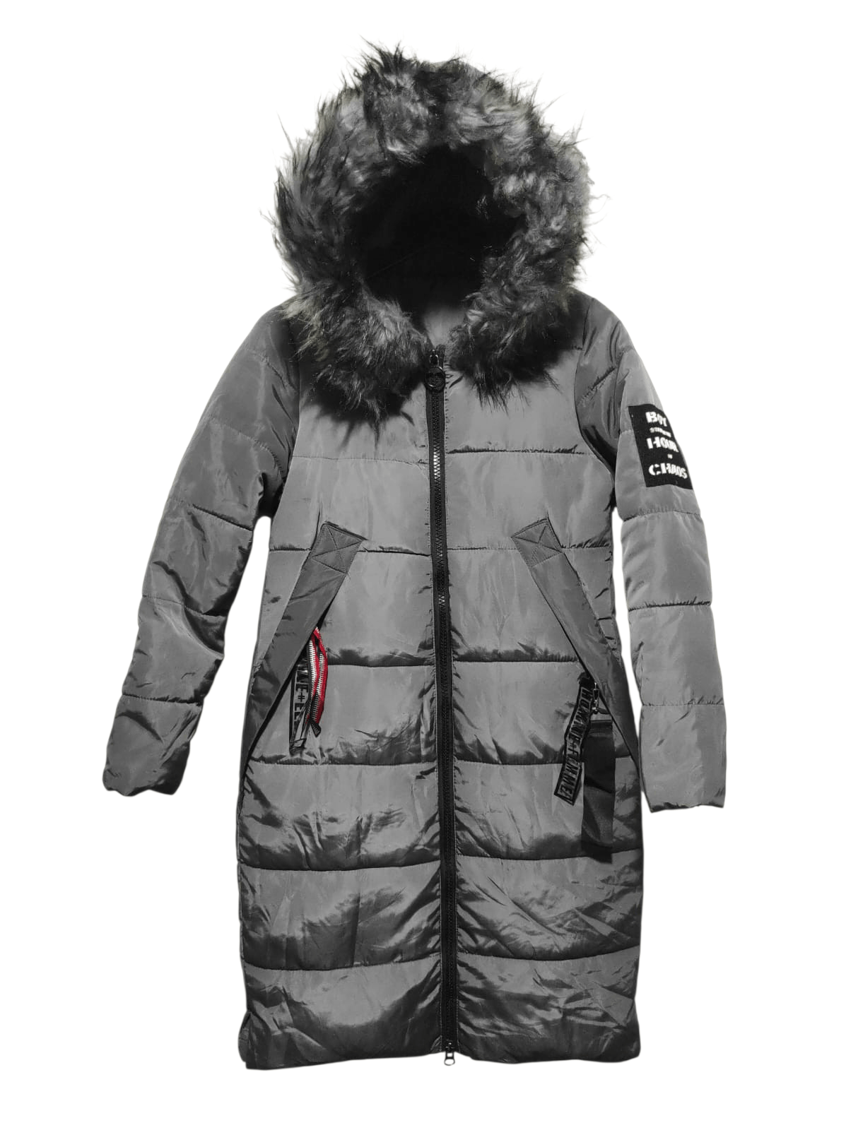 Japanese Brand Fur Down Puffer Hoodie Jacket Size S / US 4 / IT 40 - 1 Thumbnail