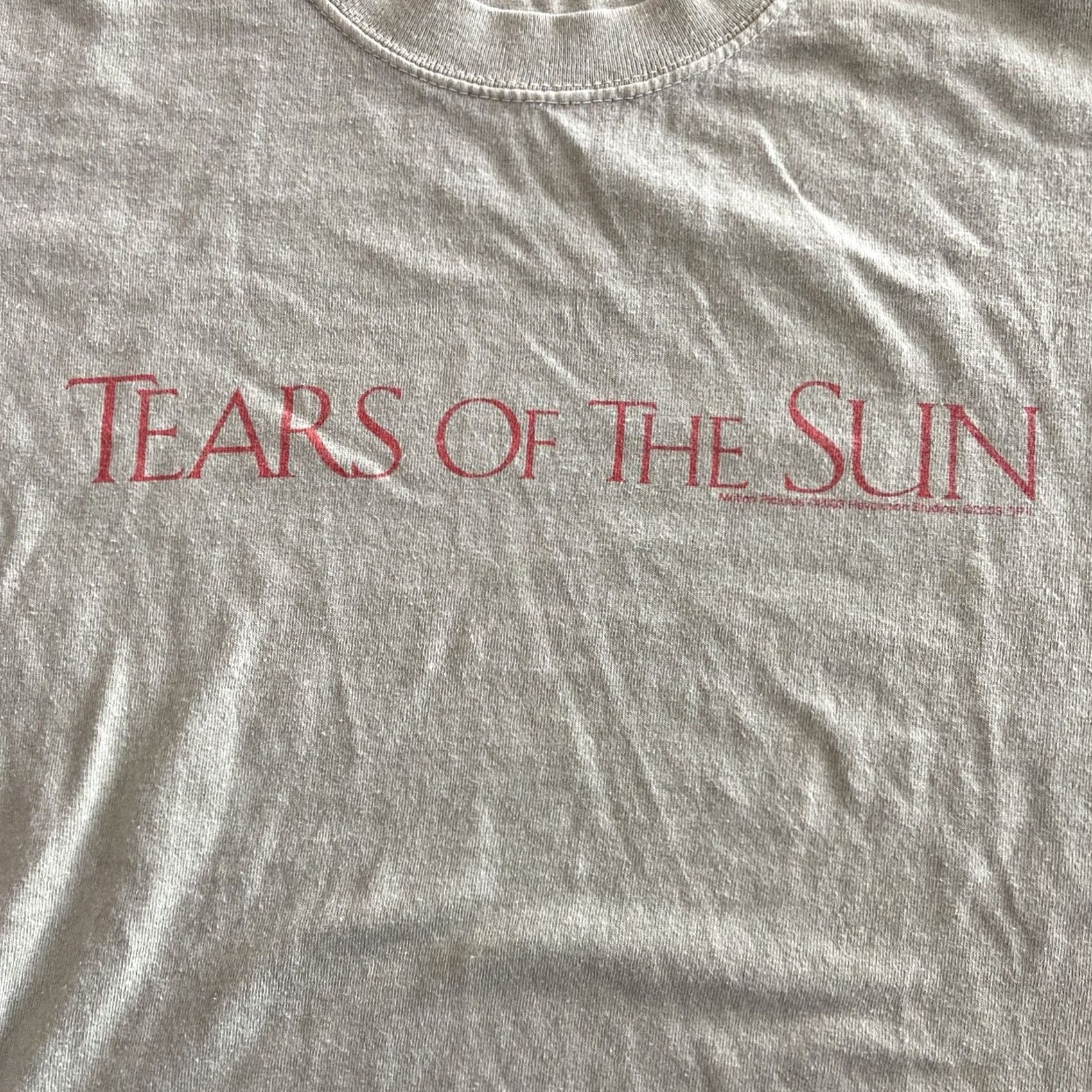 Anvil VINTAGE Anvil T-Shirt Tears Of The Sun Movie Promo Tee Short Sleeve Green 2000s L Mens Adults Crew Neck Cotton Graphic Print Size US L / EU 52-54 / 3 - 2 Thumbnail