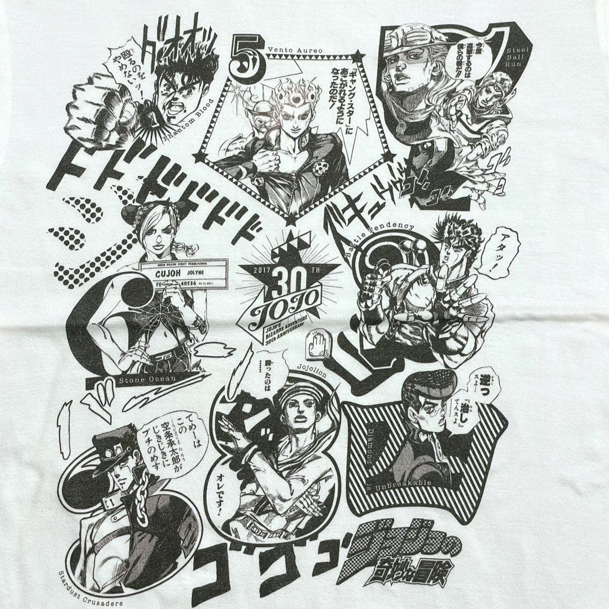 Anime JoJo's Bizarre Adventure 30th Anniversary Tee Size US S / EU 44-46 / 1 - 3 Thumbnail