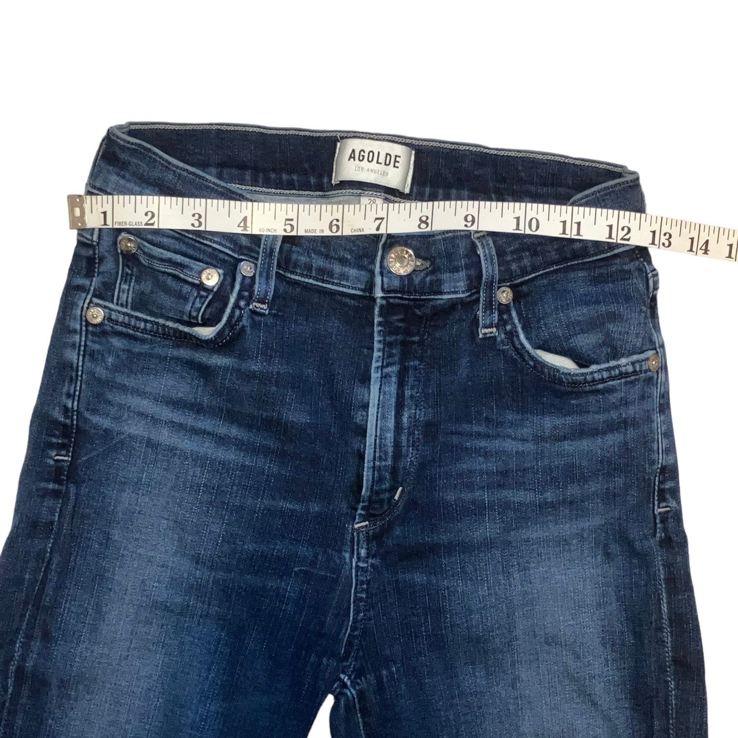 Agolde Sophie Cropped Medium Wash high rise Jean-28