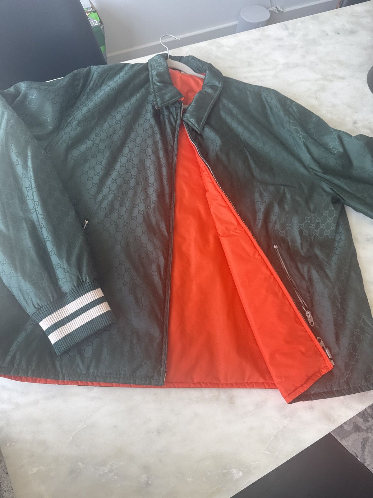 Gucci Men’s Reversible Gucci Bomber Jacket Size US XXL / EU 58 / 5 - 5 Thumbnail
