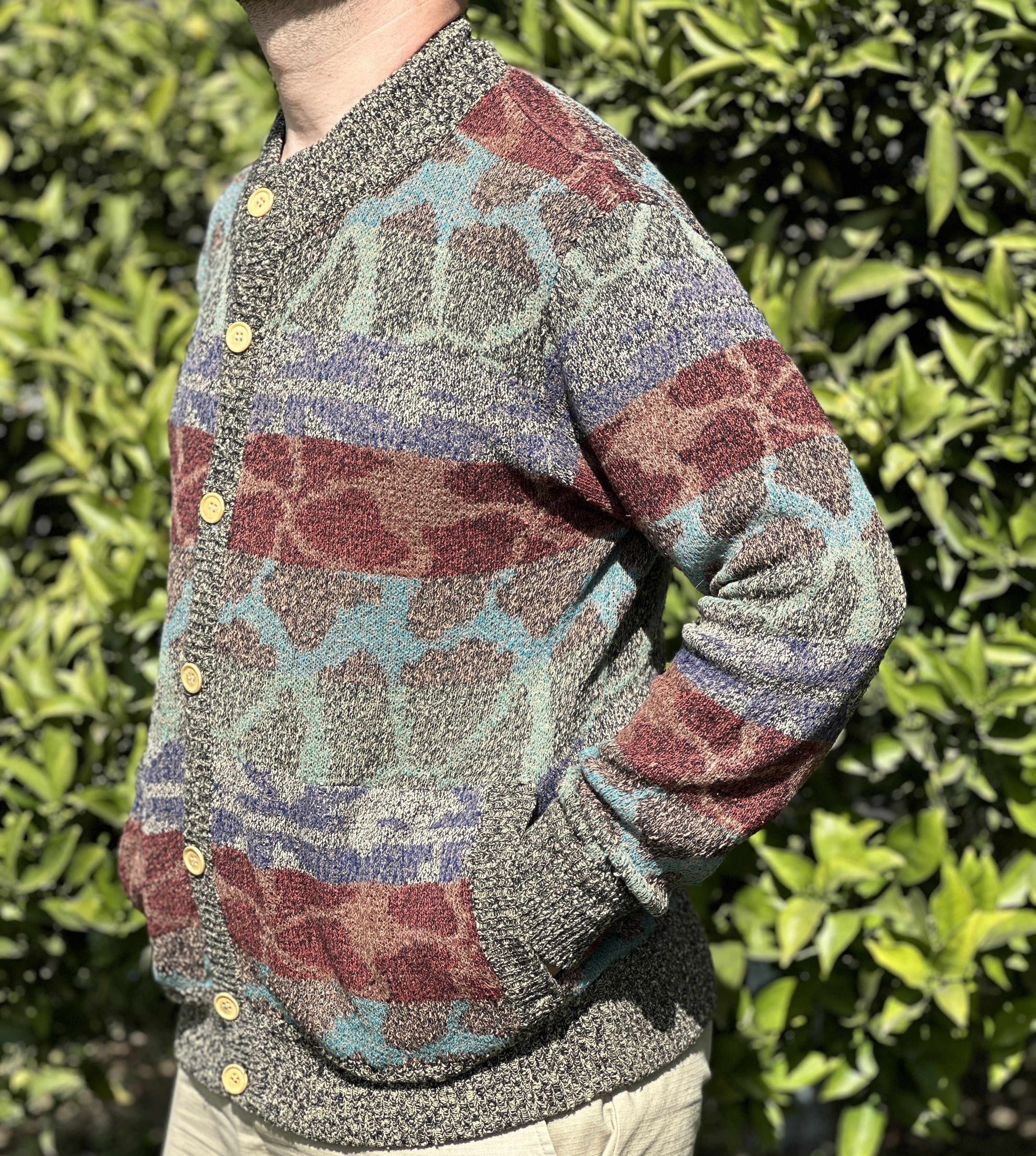 Missoni Missoni Uomo Cardigan 3D Knit DNA Retro Sweater Size L Size US L / EU 52-54 / 3 - 10 Thumbnail