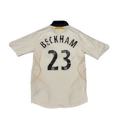 NEW WITH TAGS! 2012-13 LA GALAXY HOME #23 BECKHAM FORMOTION PLAYER ISSUE  SHIRT