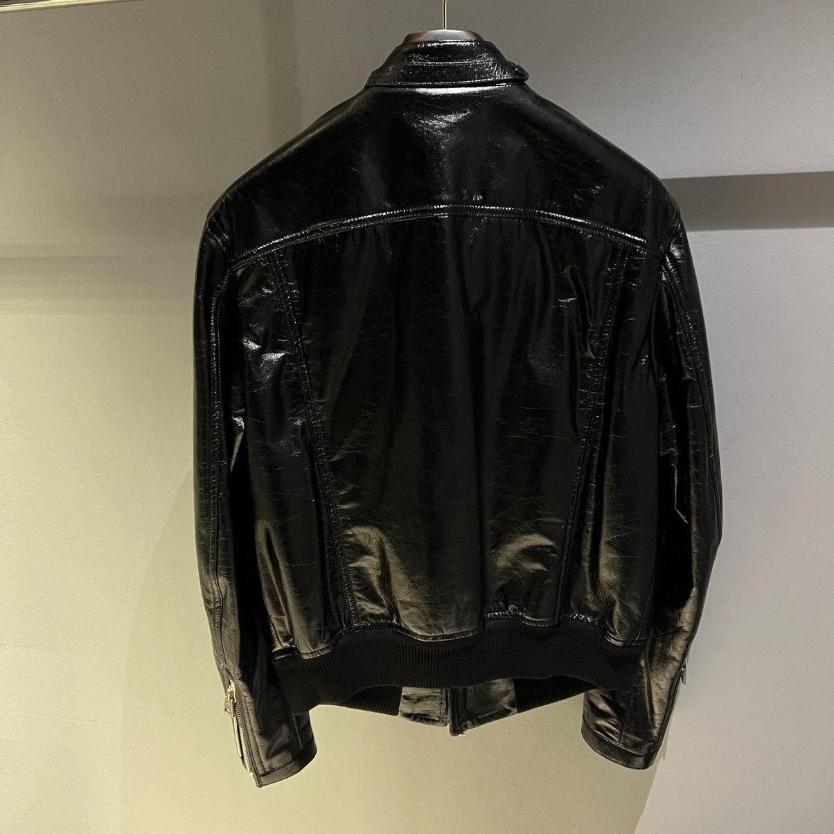 Tom Ford Tom Ford Shiny Leather Jacket Size US L / EU 52-54 / 3 - 3 Thumbnail