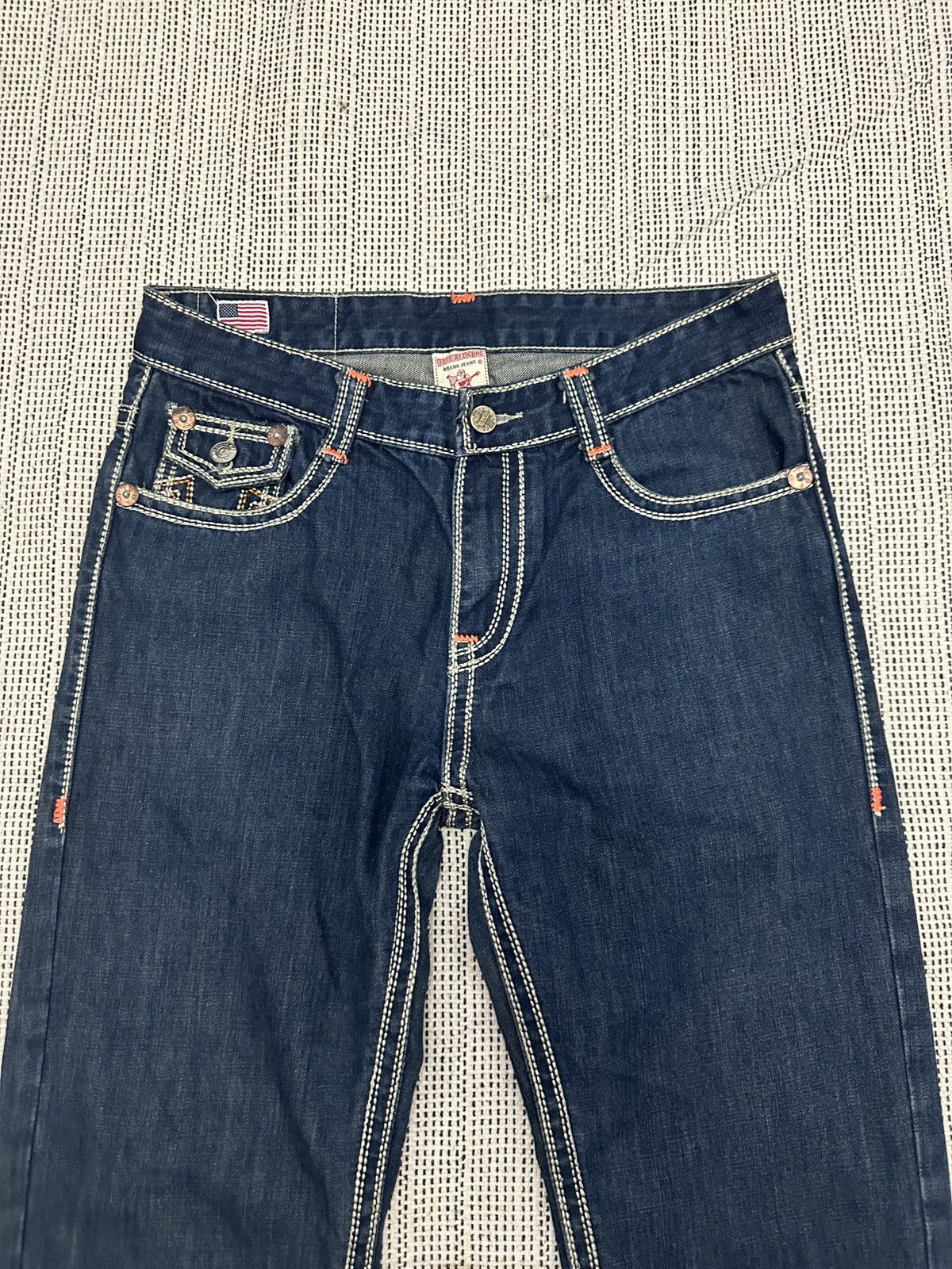 True Religion 🔥🔥🔥True Religion World Tour blue denim jeans Size US 32 / EU 48 - 6 Thumbnail