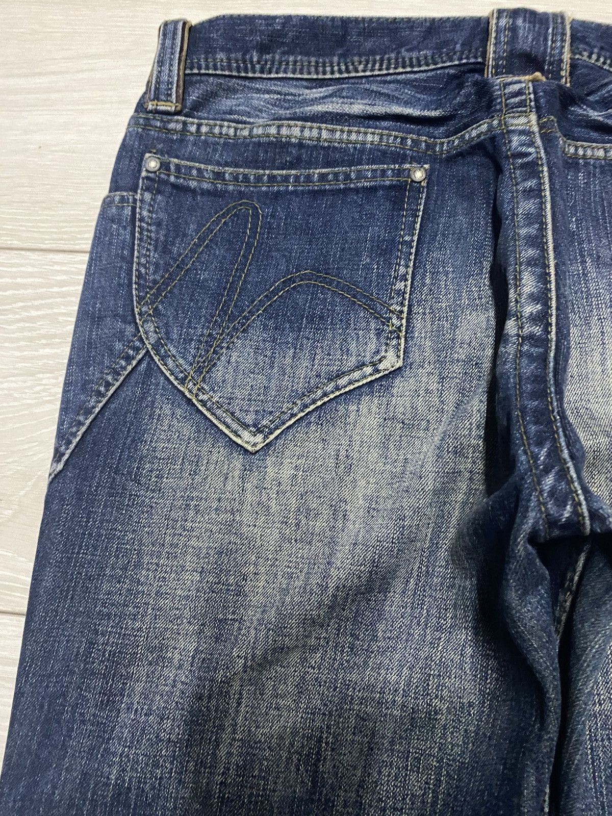 If Six Was Nine Vintage Nicole Club For Men Distressed BootCut Flare Jeans Size US 33 - 11 Thumbnail