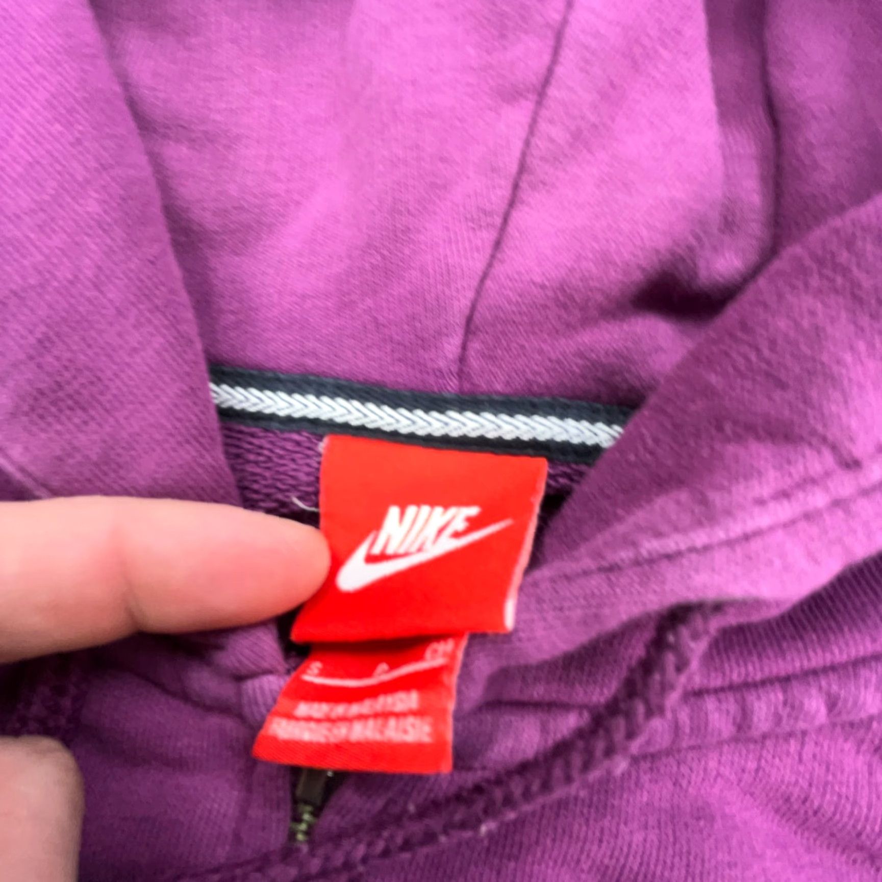 Nike Nike Hoodie Shirt Men S Purple Full Zip Track Jacket Sweatshirt Warm Up Adult Size US S / EU 44-46 / 1 - 7 Thumbnail