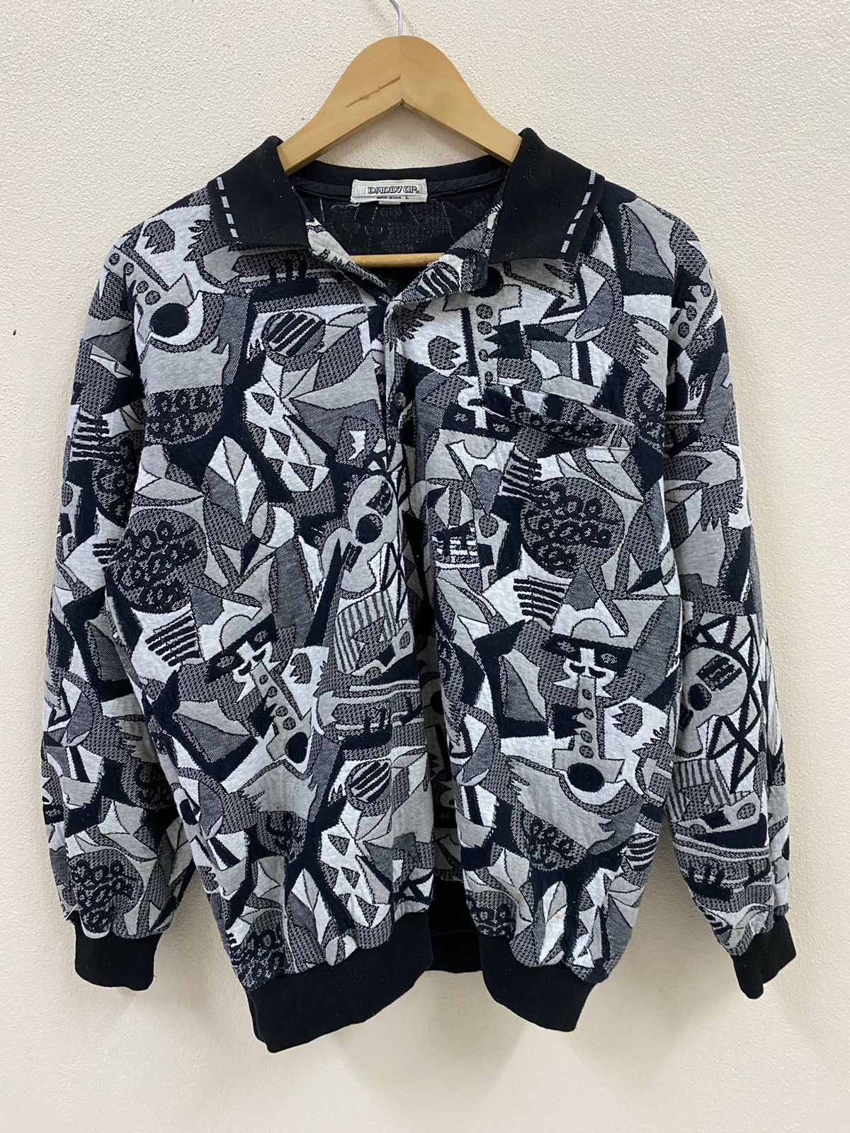 Japanese Brand × Vintage Vtg 3D Embroided Sweatshirt - Dardy Up Size US M / EU 48-50 / 2 - 2 Thumbnail