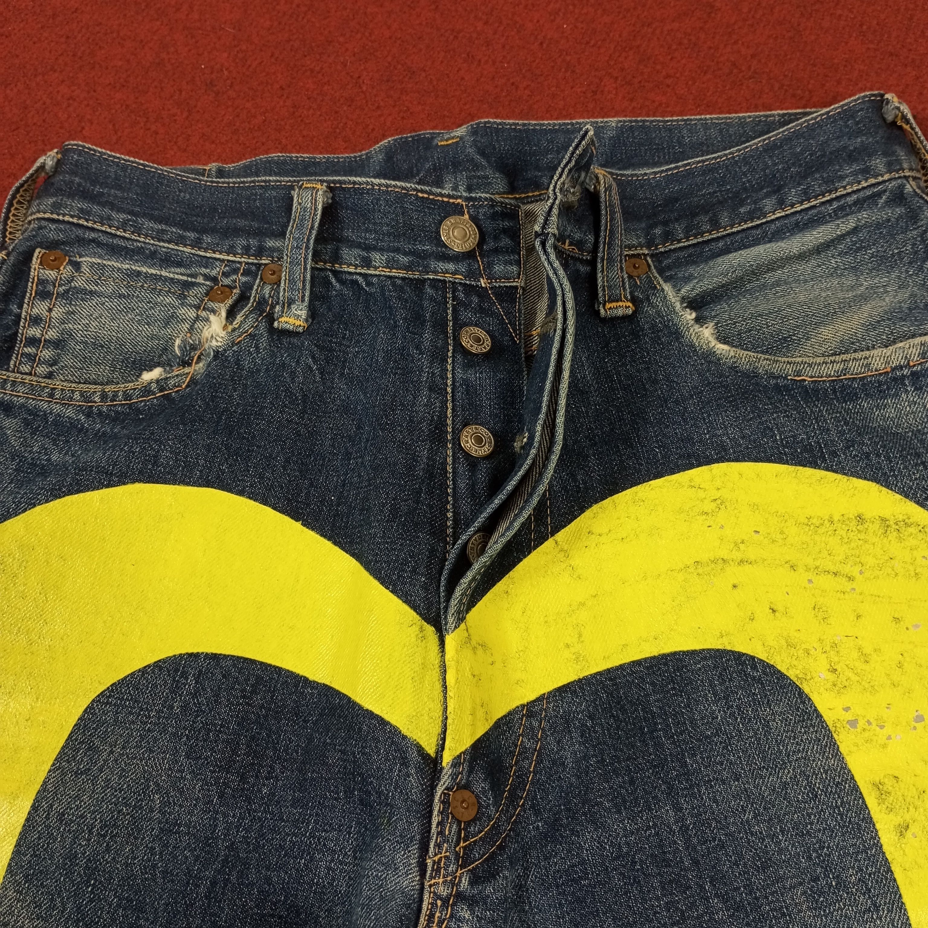 Evisu × Vintage Evis Japanese Brand Fashion Style Custom Daicock Jeans Size US 29 - 12 Thumbnail