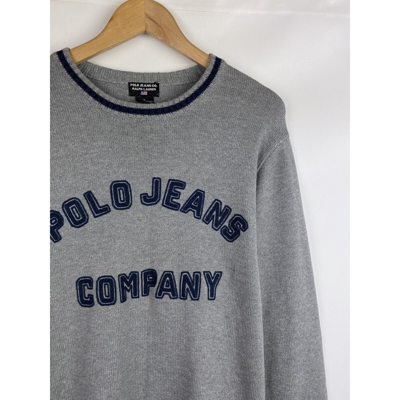 Ralph Lauren Polo Jeans Co Ralph Lauren vintage big logo sweater pullover Size US L / EU 52-54 / 3 - 5 Thumbnail