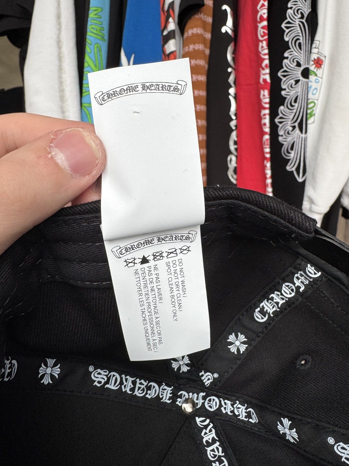 Chrome Hearts Chrome Hearts RS3 White Crosses 3 Baseball Hat Size ONE SIZE - 8 Thumbnail