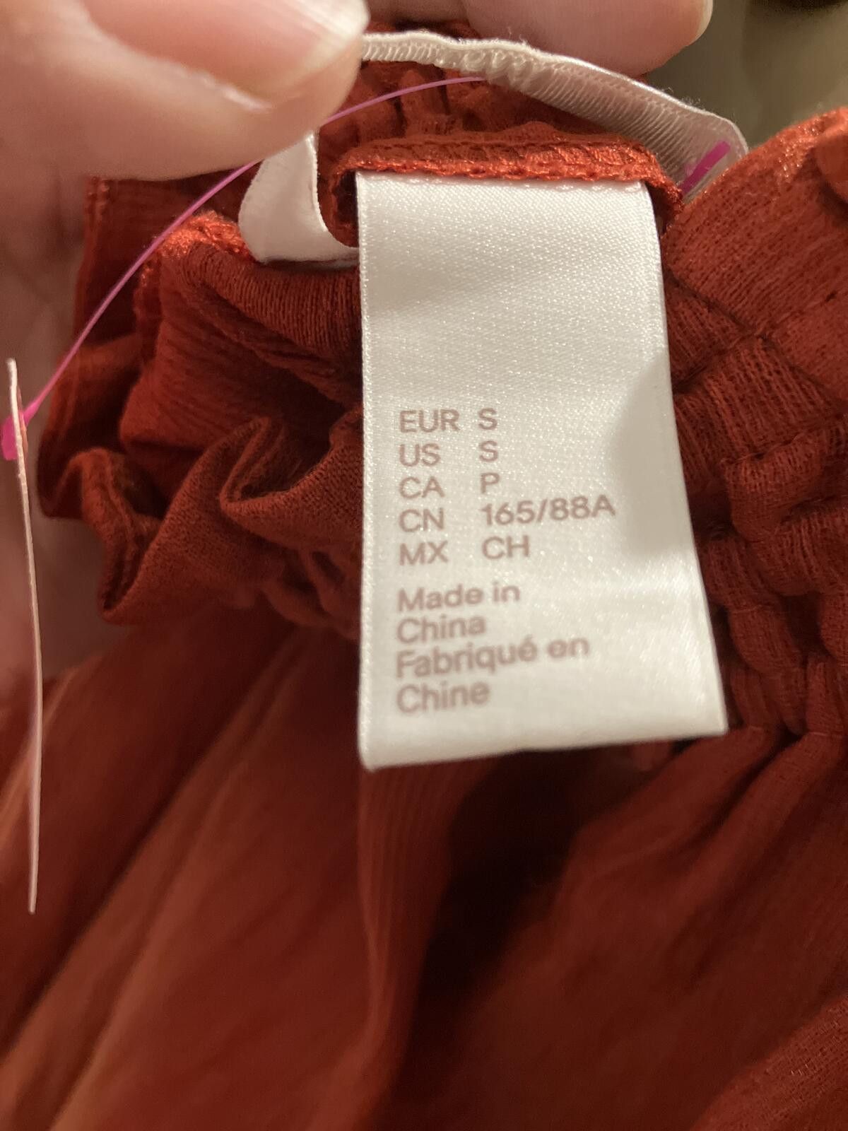 H&M NWT Rust Orange Off-Shoulder Midi Dress Size S / US 4 / IT 40 - 11 Thumbnail