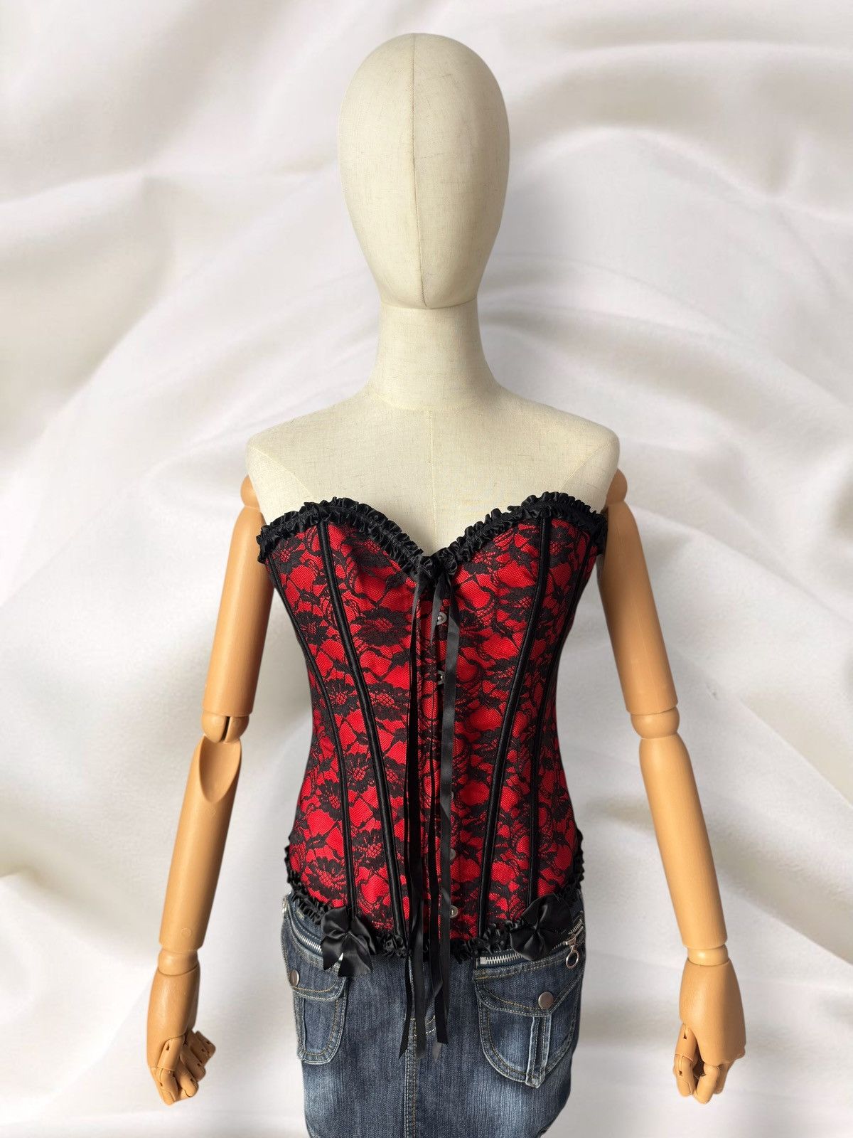 Hysteric Glamour Y2K Romantic Super Sexy Lace Details Corset Top Size M / US 6-8 / IT 42-44 - 2 Thumbnail