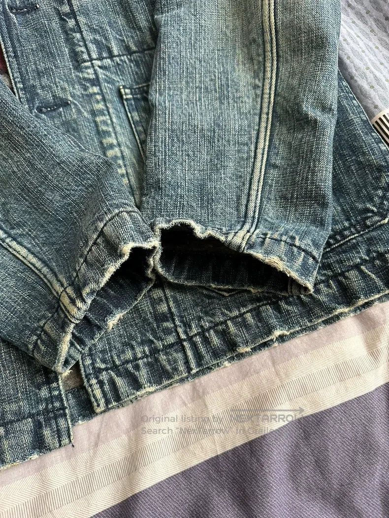 Needles Needles Denim Jacket Jacket Washed and Worn Size US S / EU 44-46 / 1 - 6 Thumbnail
