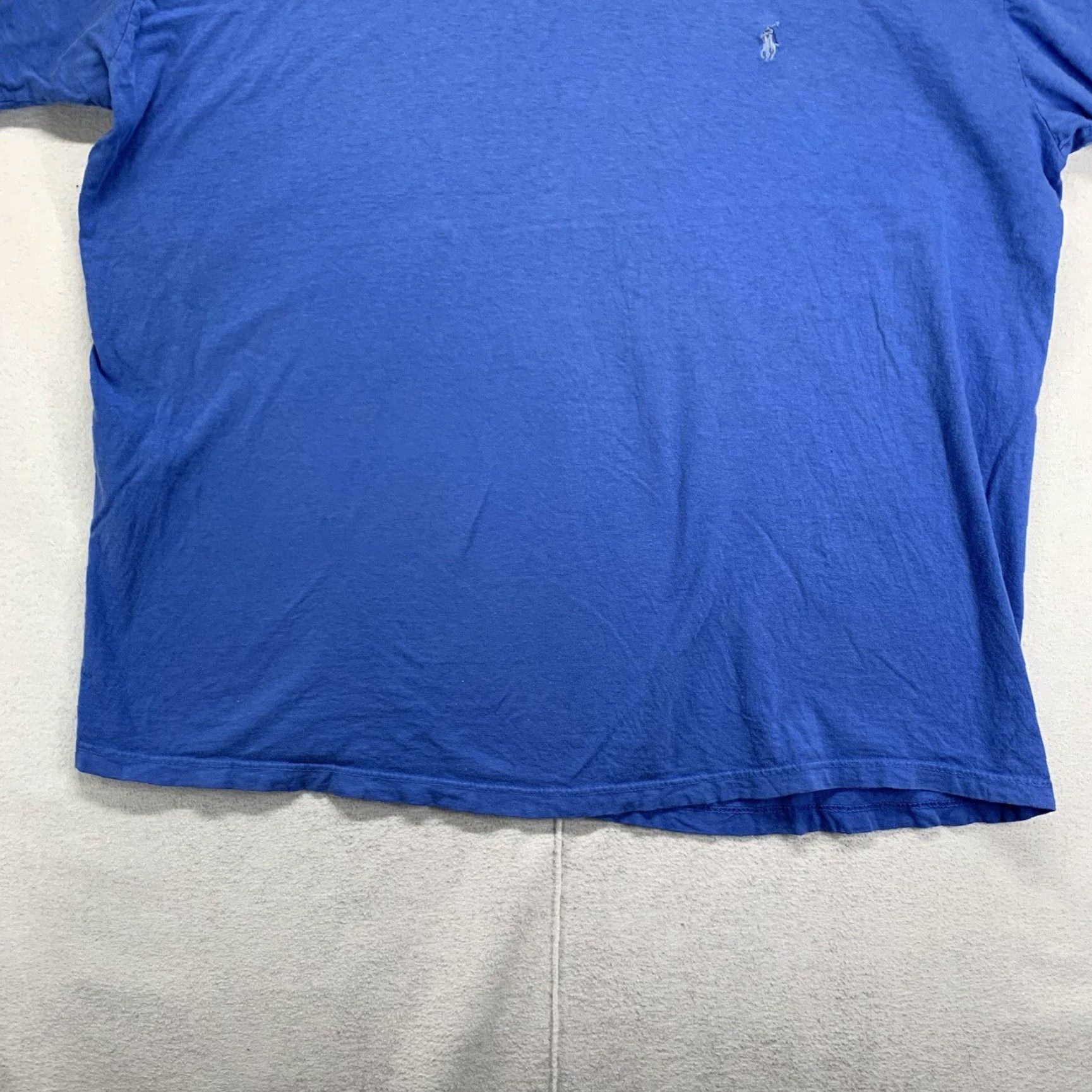 Ralph Lauren VINTAGE Polo Ralph Lauren T Shirt Men’s Large Blue 90s Cotton Blend Short Sleeve Logo Mens Size US L / EU 52-54 / 3 - 7 Thumbnail