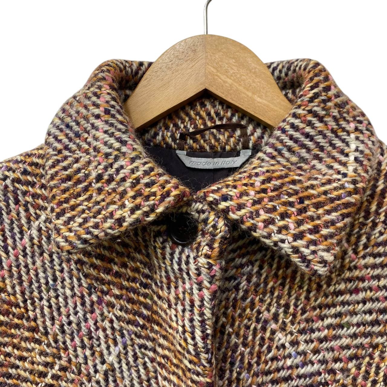 Max Mara MAX MARA TWEED KNITTED LONG COAT Size XS / US 0-2 / IT 36-38 - 7 Thumbnail