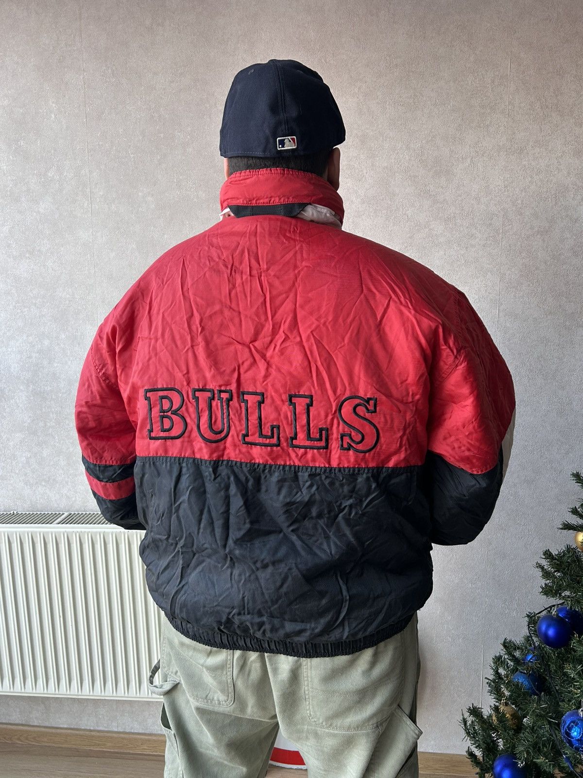 Starter Vintage 90s NBA Chicago Bulls Big Logo Bomber Jacket Size US XXL / EU 58 / 5 - 3 Thumbnail