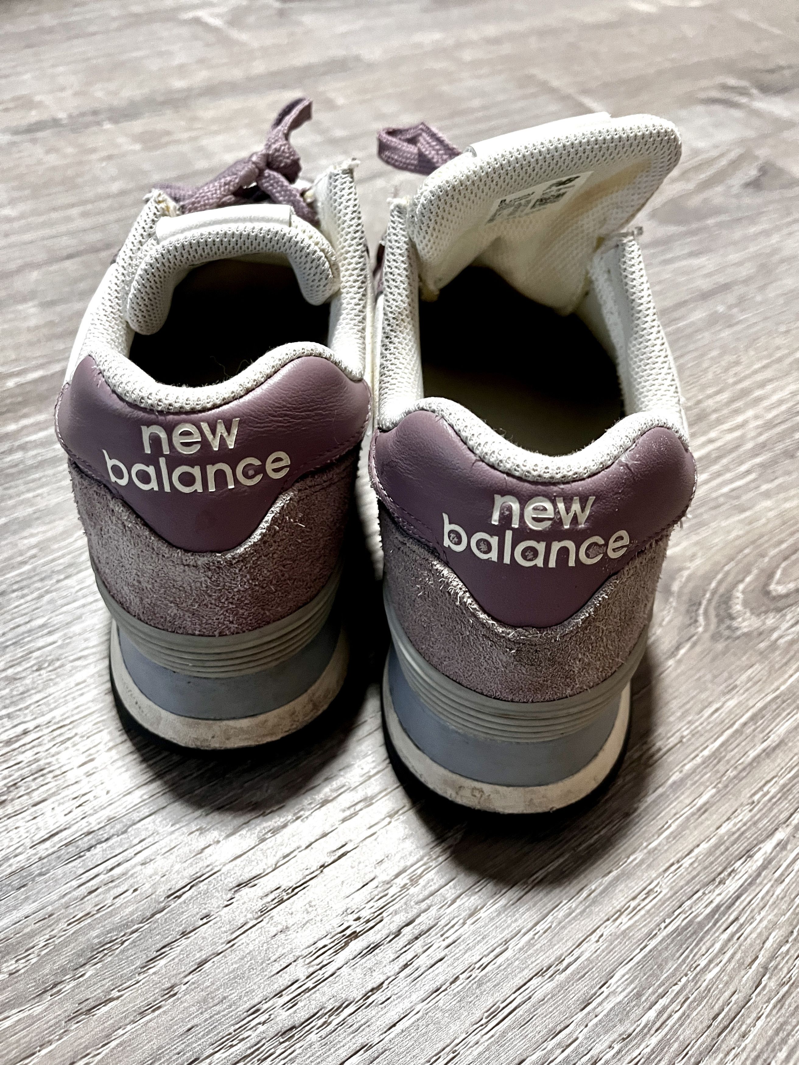 New Balance New Balance Purple and White Sneakers SZ8 Size US 8 / IT 38 - 4 Thumbnail