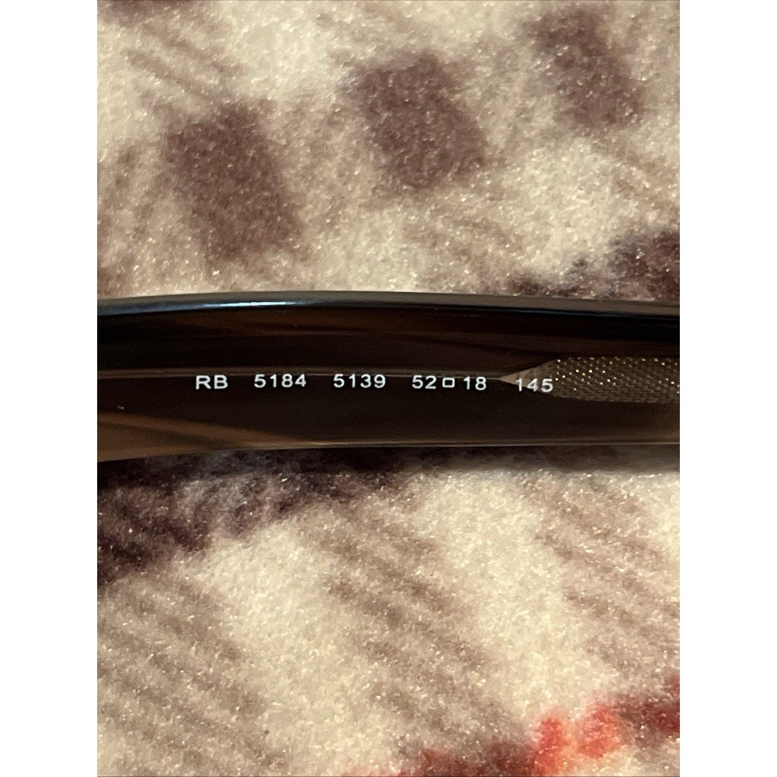 RayBan Ray-Ban RB5184 5139 52/18/145 DARK BROWN eyeglass Frames Size ONE SIZE - 3 Thumbnail