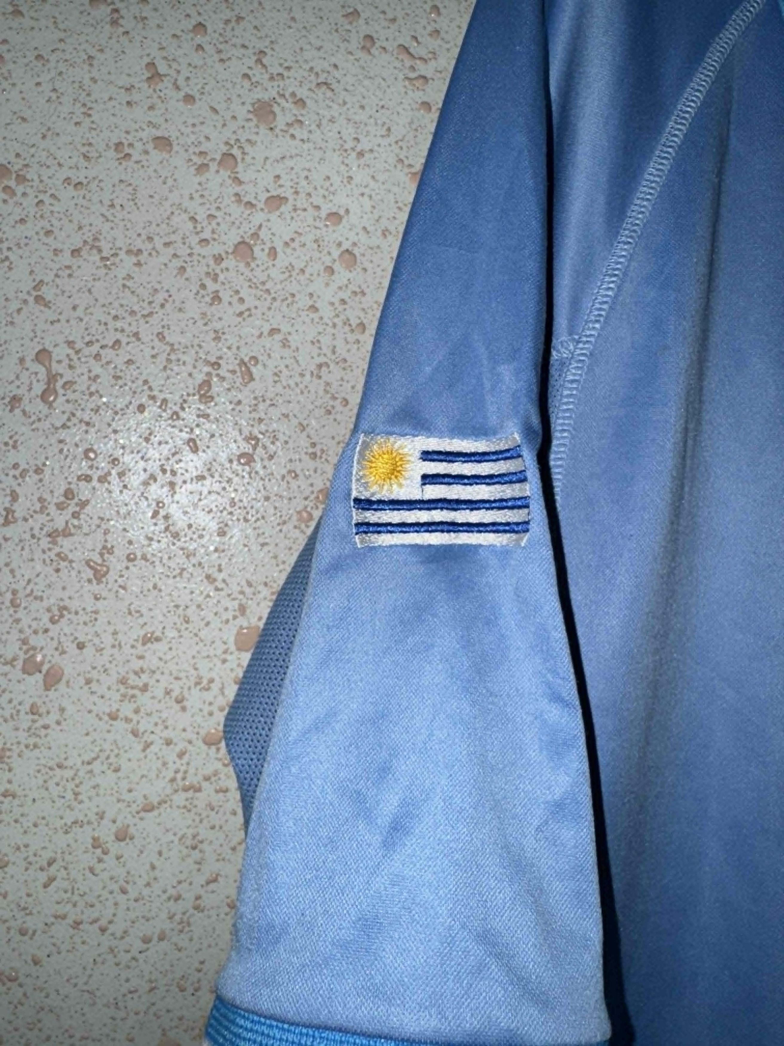 Vintage Uruguay 2002/03 Player Issue Shirt - William Ferreira #9 u20 Size US L / EU 52-54 / 3 - 4 Thumbnail