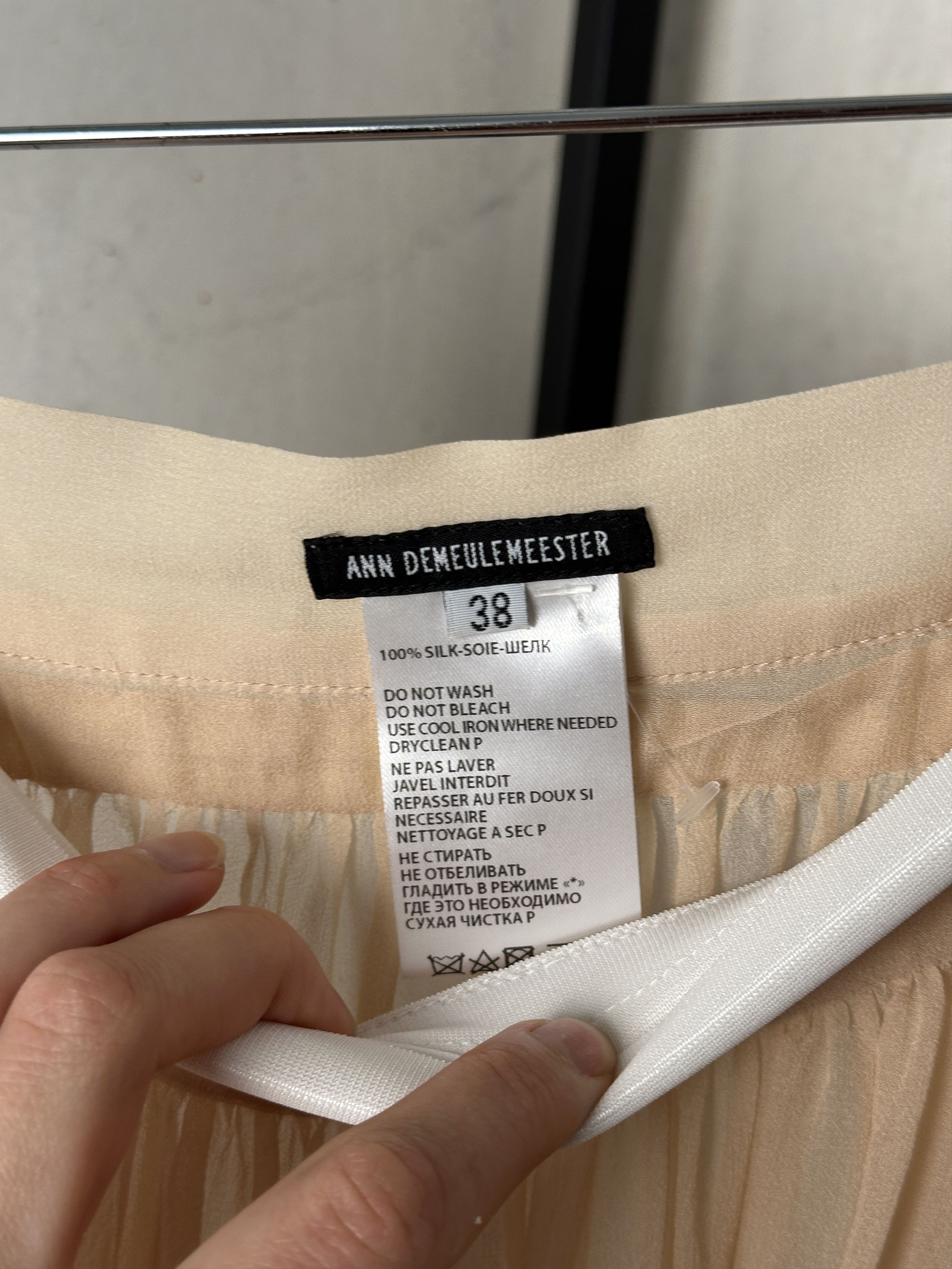 Ann Demeulemeester Ann Demeulemeester SS12 Runway Transparent Silk Skirt Size 26" / US 2 / IT 38 - 7 Thumbnail
