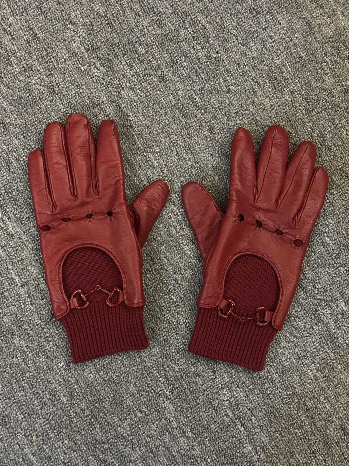 小物 Gucci x Adidas Leather Logo Glove Gucci x Adidas Leather Logo Glove