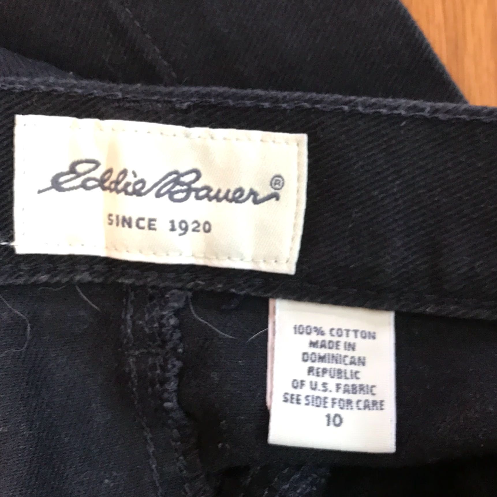 Eddie Bauer Eddie Bauer Womens Straight Mid Rise Stretch Black Denim Capri Jeans Size 10 Size 32" / US 10 / IT 46 - 5 Thumbnail