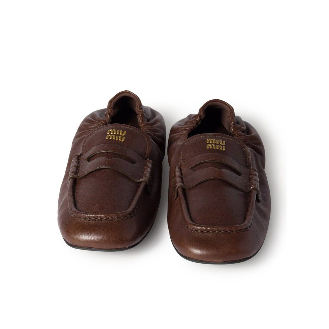 Miu Miu MIU MIU Ruches Briarwood Leather Loafers New & Authentic (Wo Size US 6 / IT 36 - 4 Thumbnail