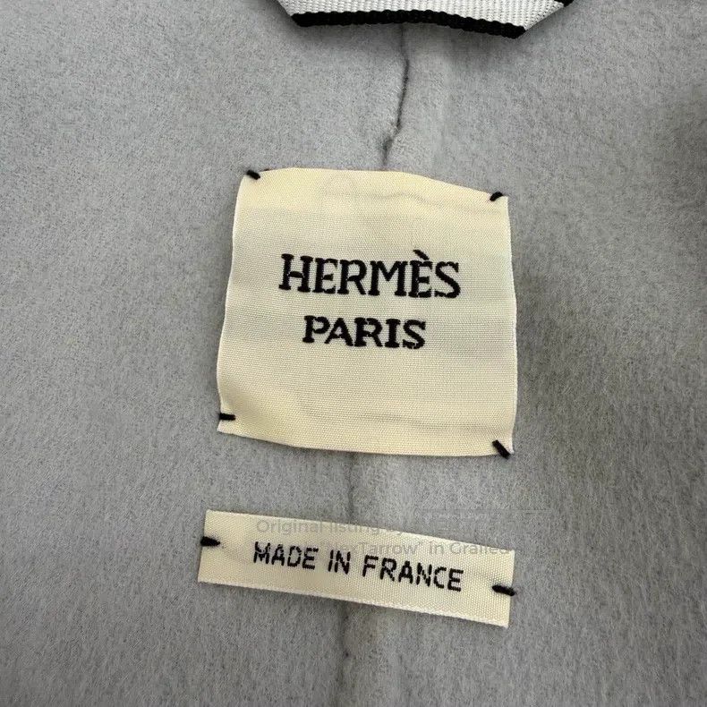Hermes Hermes Chalice Blue Removable Shawl Mid-Length Coat Size XXS / US 00 / IT 34 - 5 Thumbnail