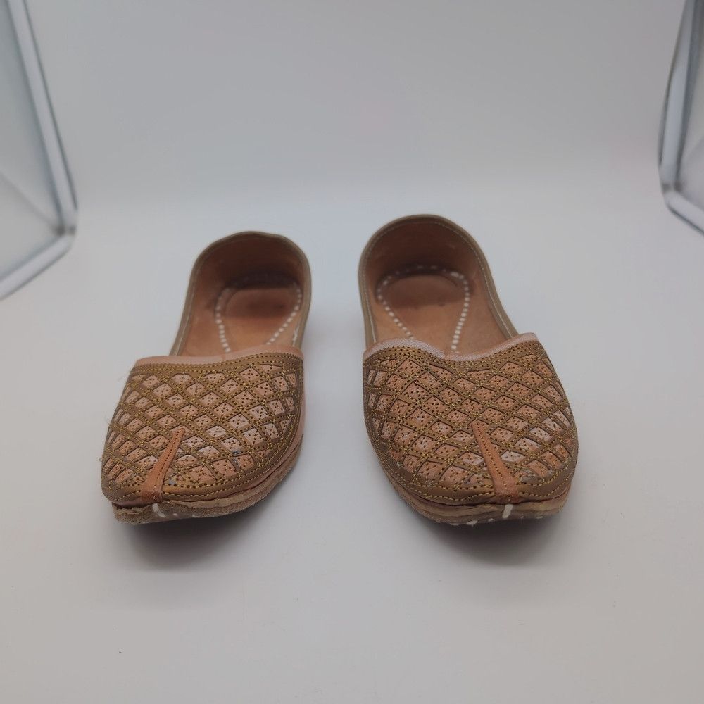 Vintage Traditional Indian Wedding Women's Shoes Sz 9.5 Size US 9.5 / IT 39.5 - 3 Thumbnail