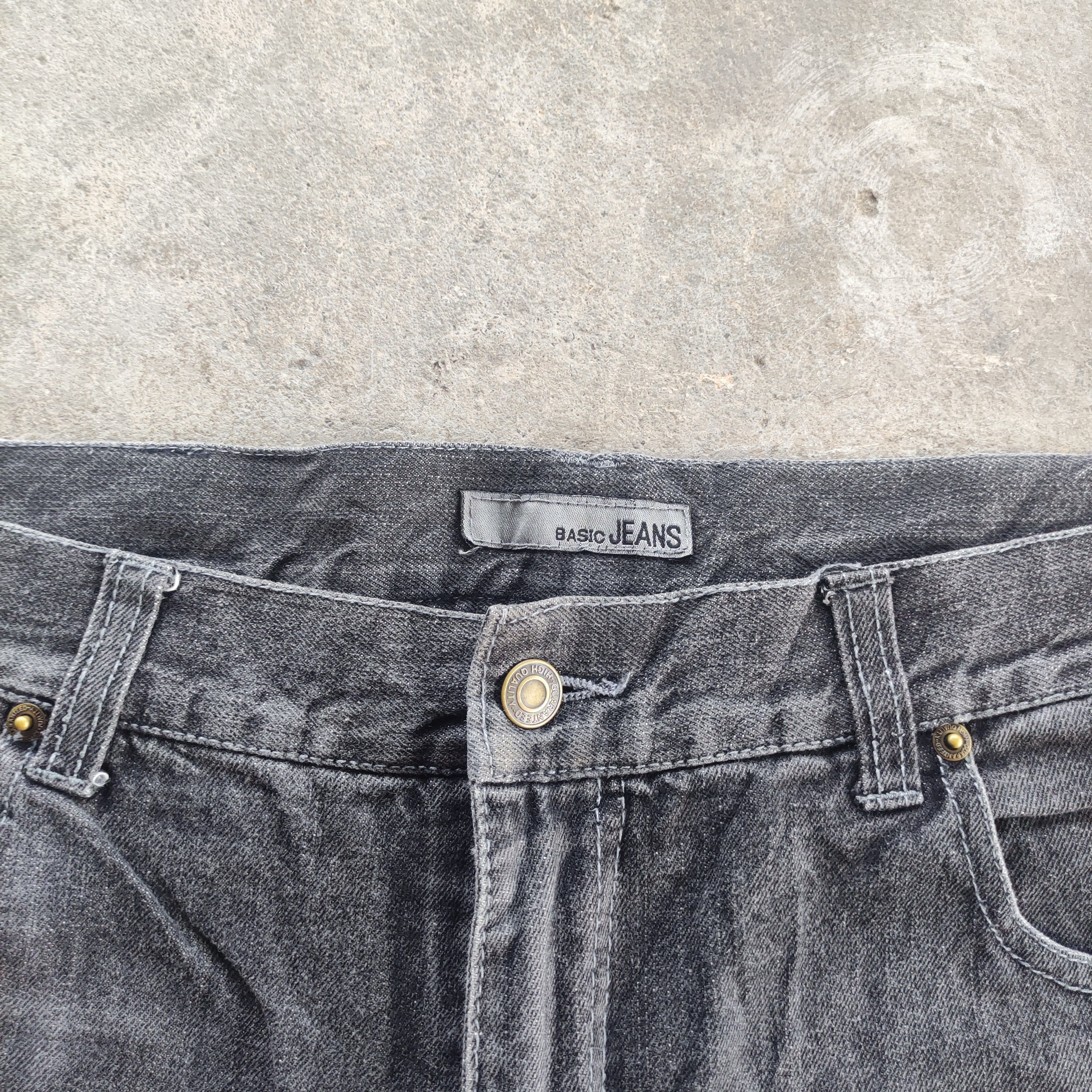 Vintage Japanese Basic Jeans Brand Baggy Jeans Ripped Pants