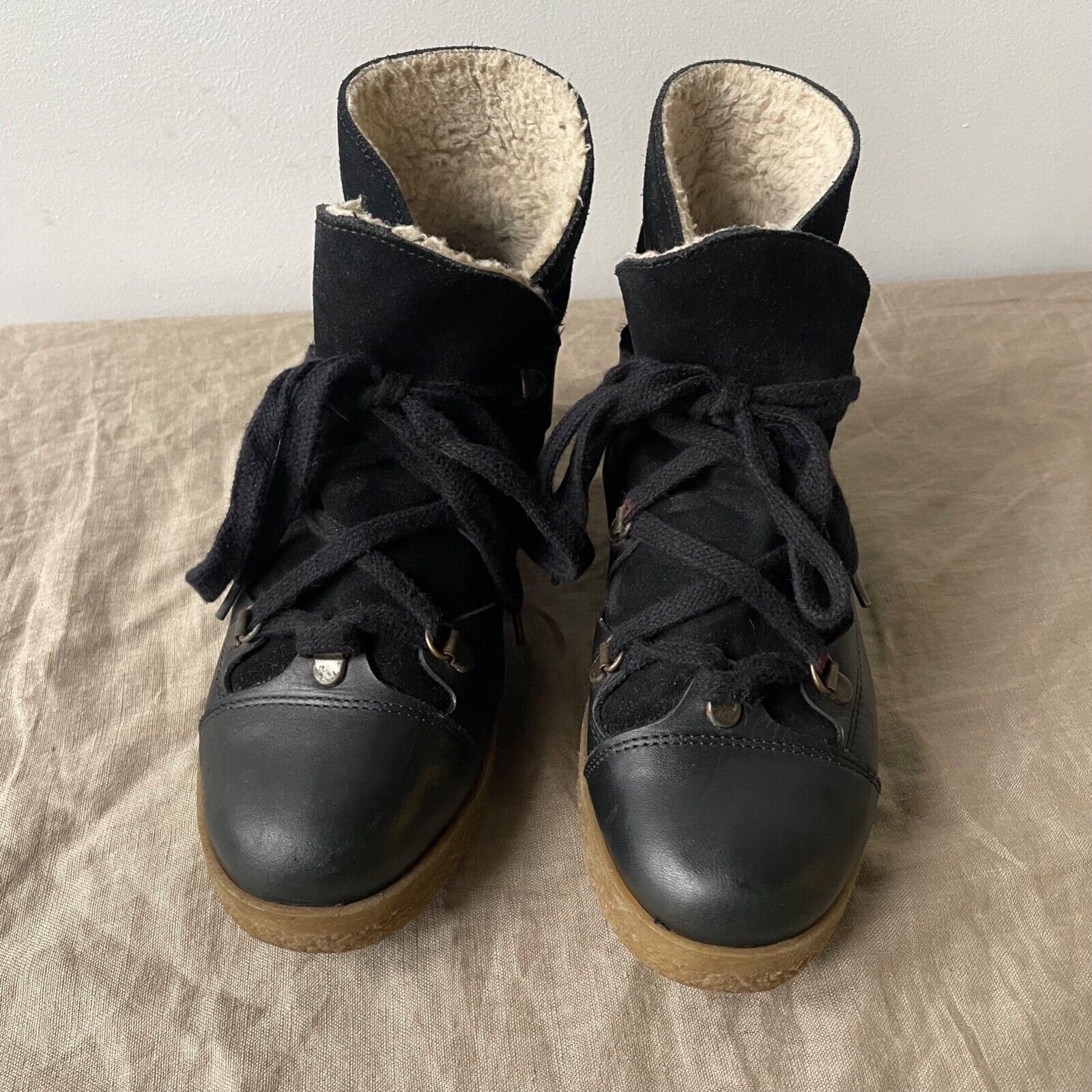Ganni Ganni Leather Snow Boots 8502AC Size US 6 / IT 36 - 4 Thumbnail