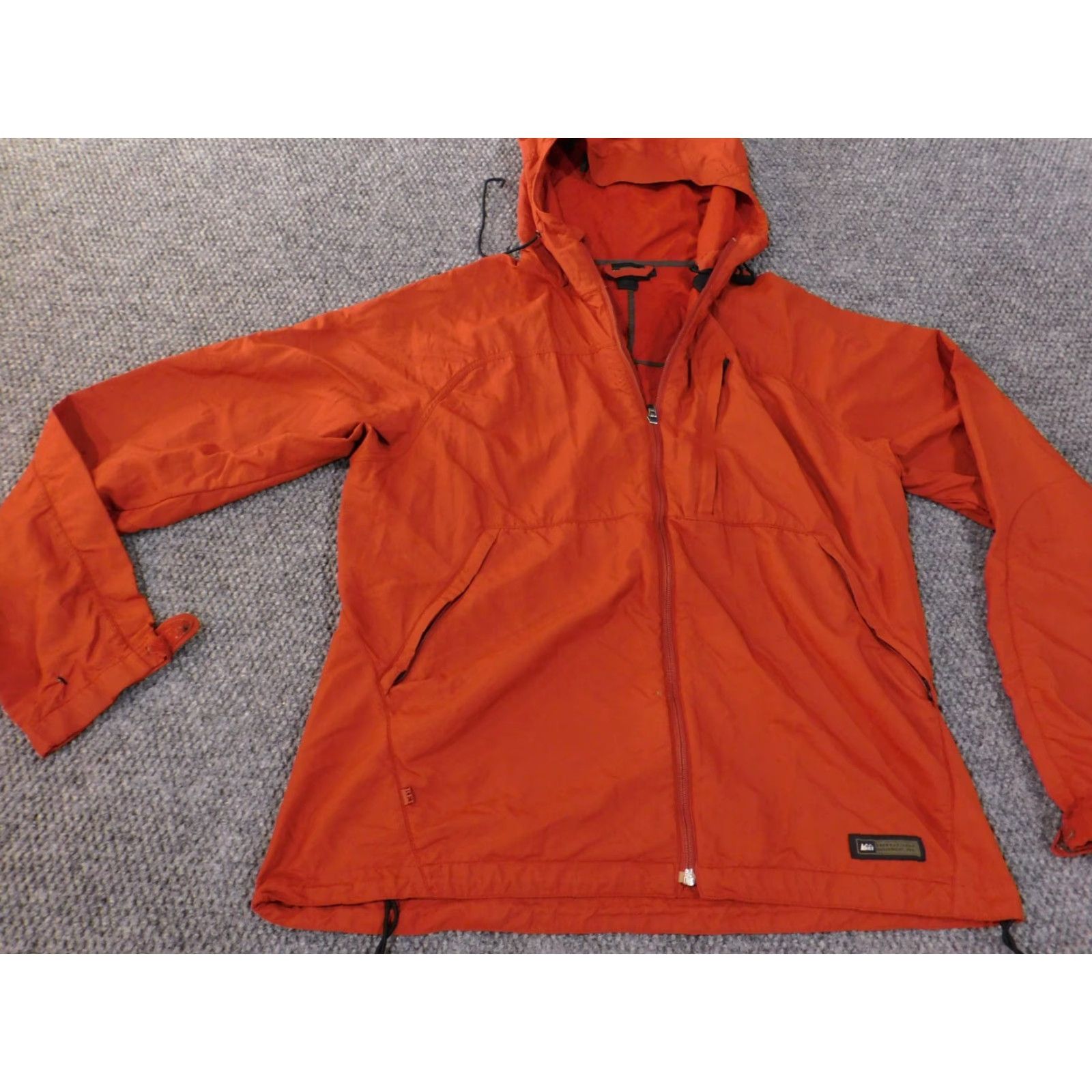 Vintage REI Jacket Mens Large Rain Coat Hardshell Zip Outdoors Windbreaker Black Full Zip Logo Knit Nylon Mid-Length Outdoor Winter Fall Casual Regular Size US L / EU 52-54 / 3 - 3 Thumbnail