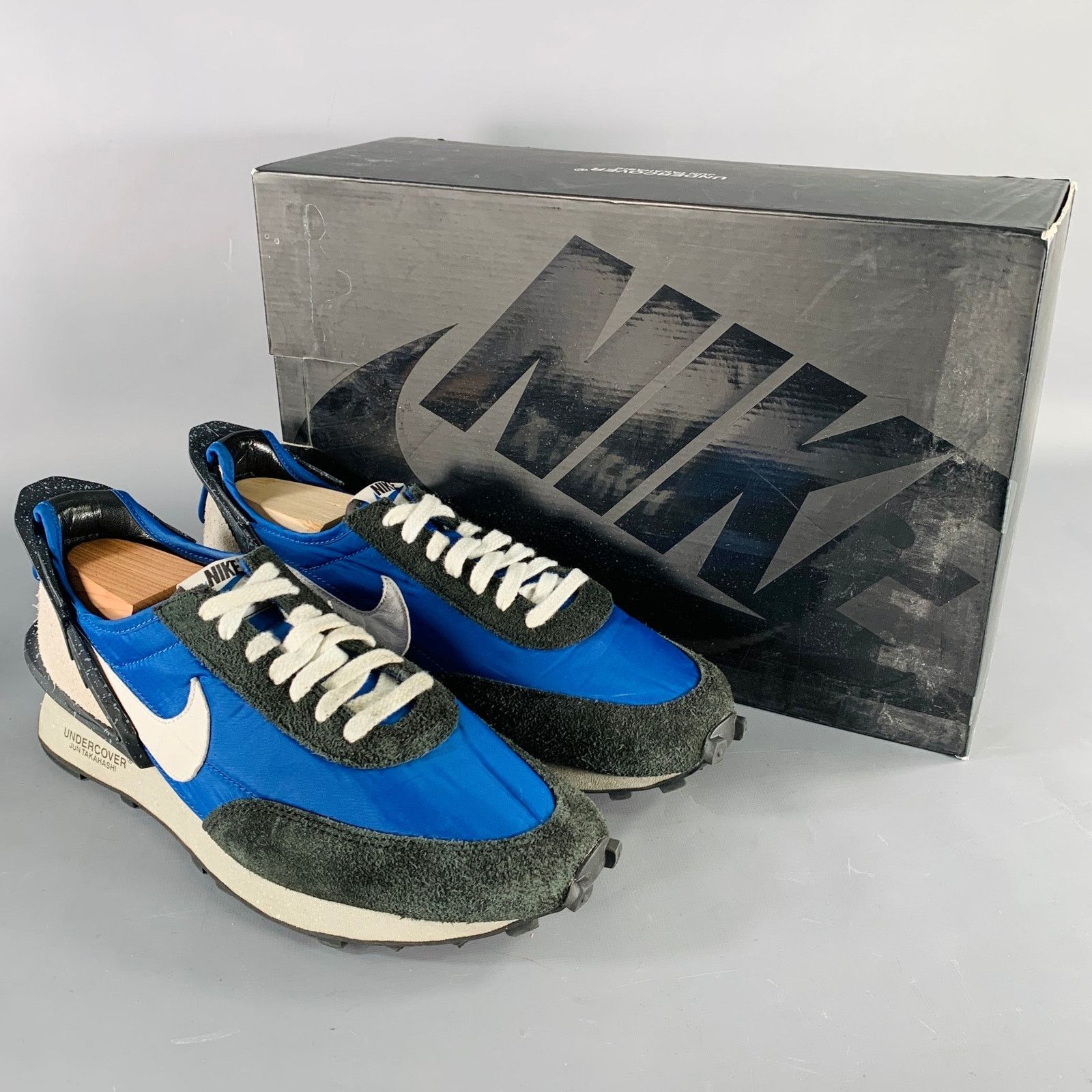 Undercover UNDERCOVER x NIKE Black Blue Color Block Lace-Up Sneakers Size US 10.5 / EU 43-44 - 9 Thumbnail