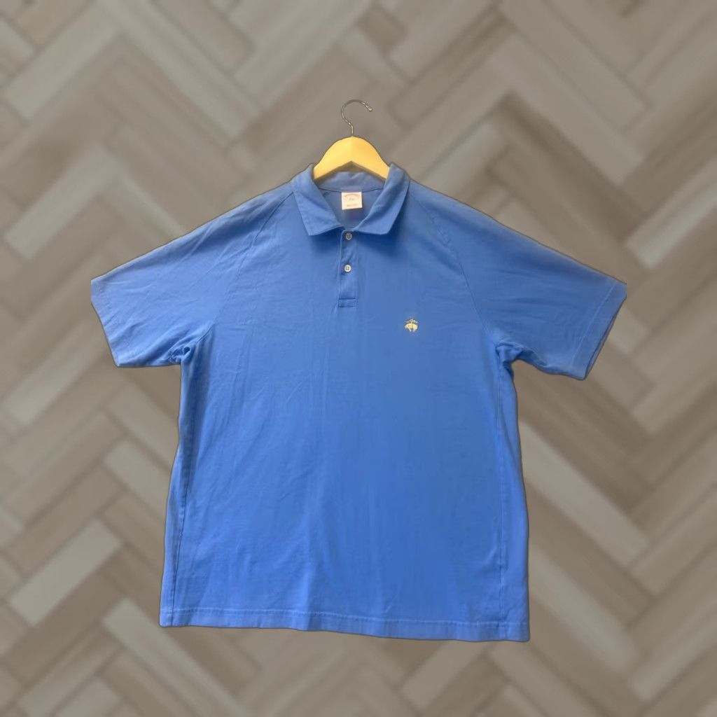 Brooks Brothers Brooks Brothers Polo Shirt L Regular Fit Light Blue Short Sleeve 100% Cotton Mens Size US L / EU 52-54 / 3 - 1 Thumbnail