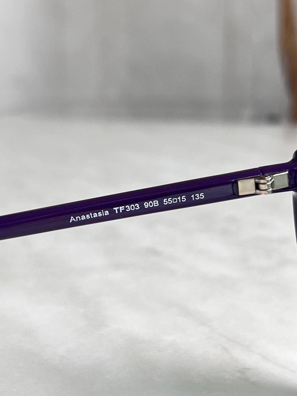 Tom Ford Tom Ford Anastasia Sunglasses Eyewear's Purple Cat Eye Frame Size ONE SIZE - 4 Thumbnail
