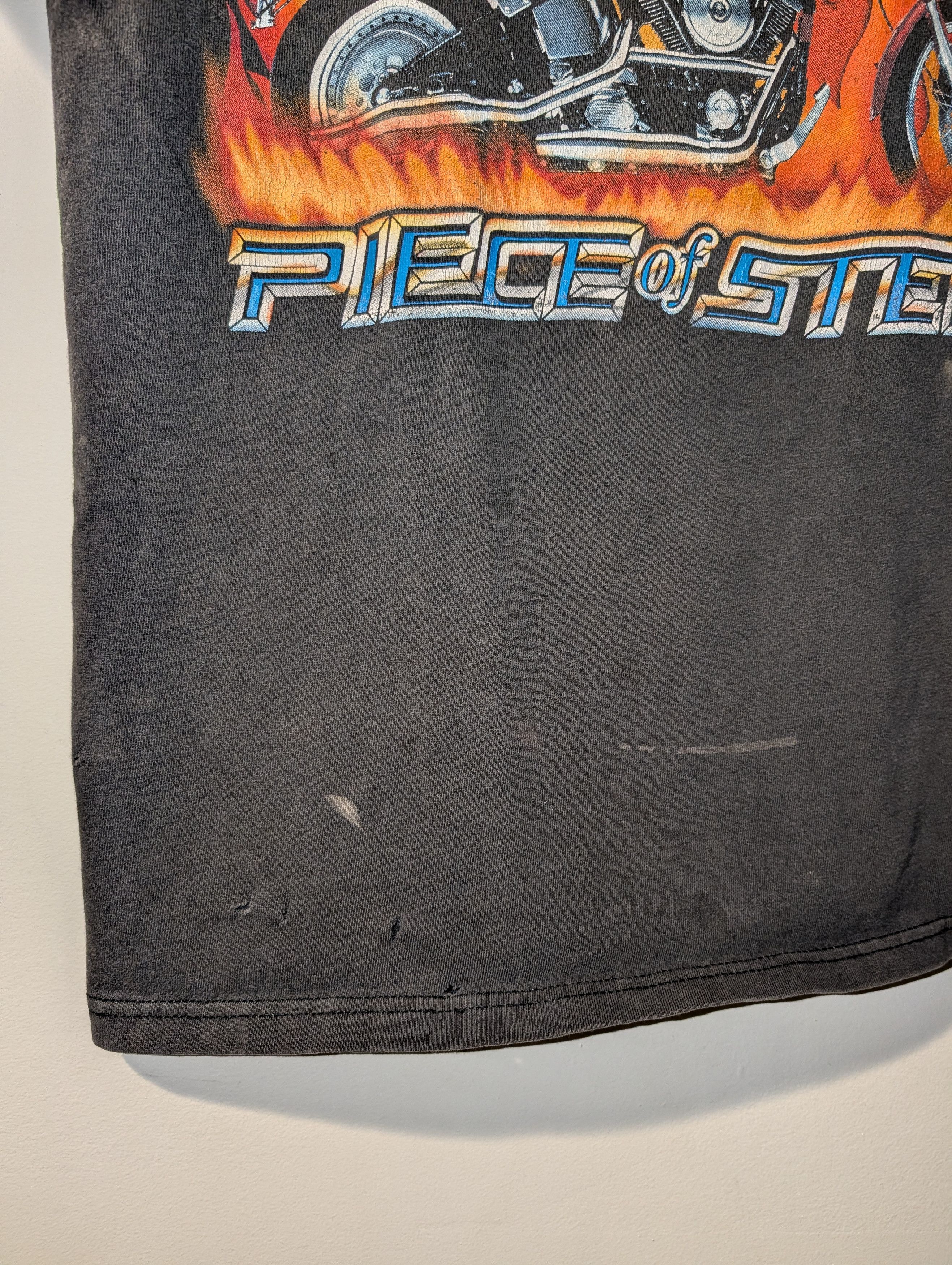 Harley Davidson 1998 Vintage Harley Davidson T Shirt Hot Piece Steel Faded Size US S / EU 44-46 / 1 - 5 Thumbnail