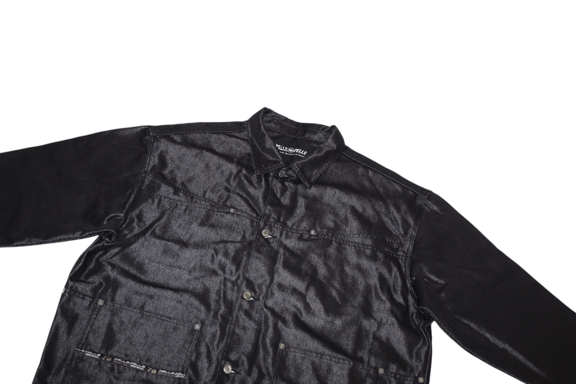 Pelle Pelle VTG Pelle Pelle Black Shrkdnm OG Baggy Chore Jacket Size US XXL / EU 58 / 5 - 8 Thumbnail