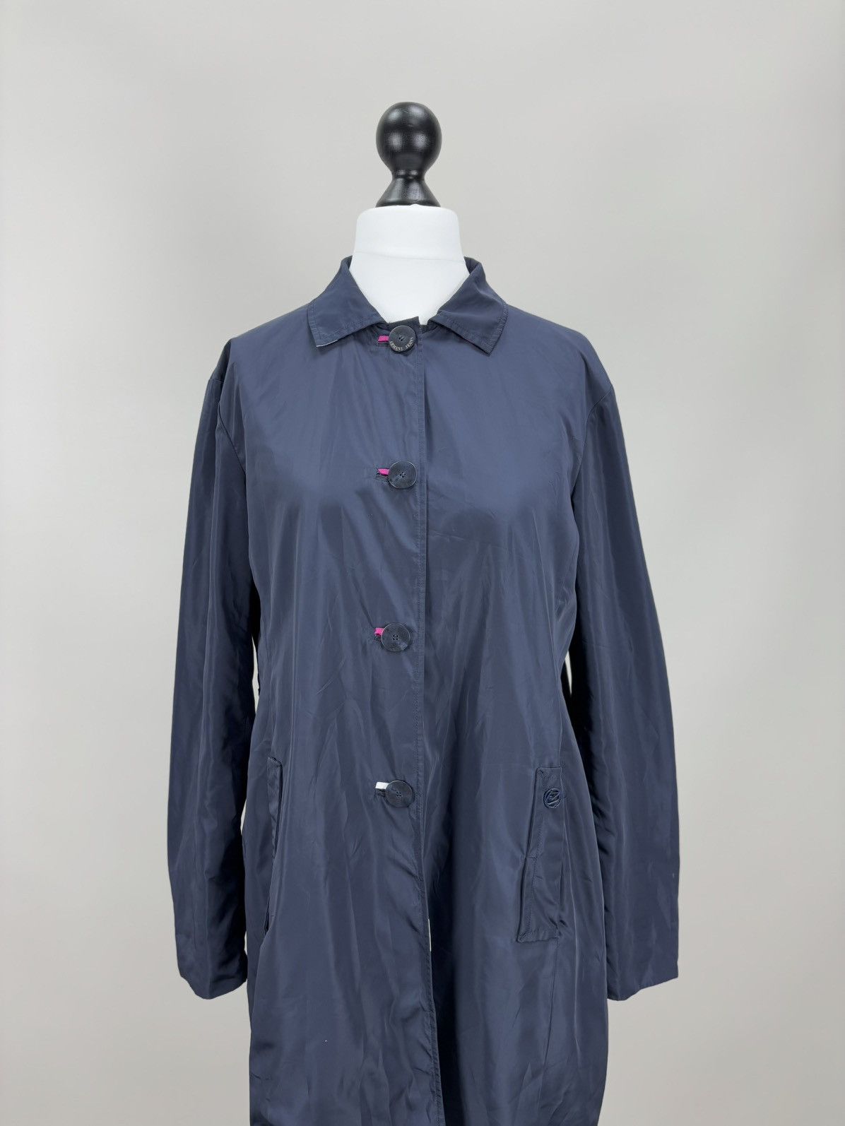 Armani × Vintage Womens reversible trench coat Armani Jeans Size 44 Size M / US 6-8 / IT 42-44 - 16 Thumbnail