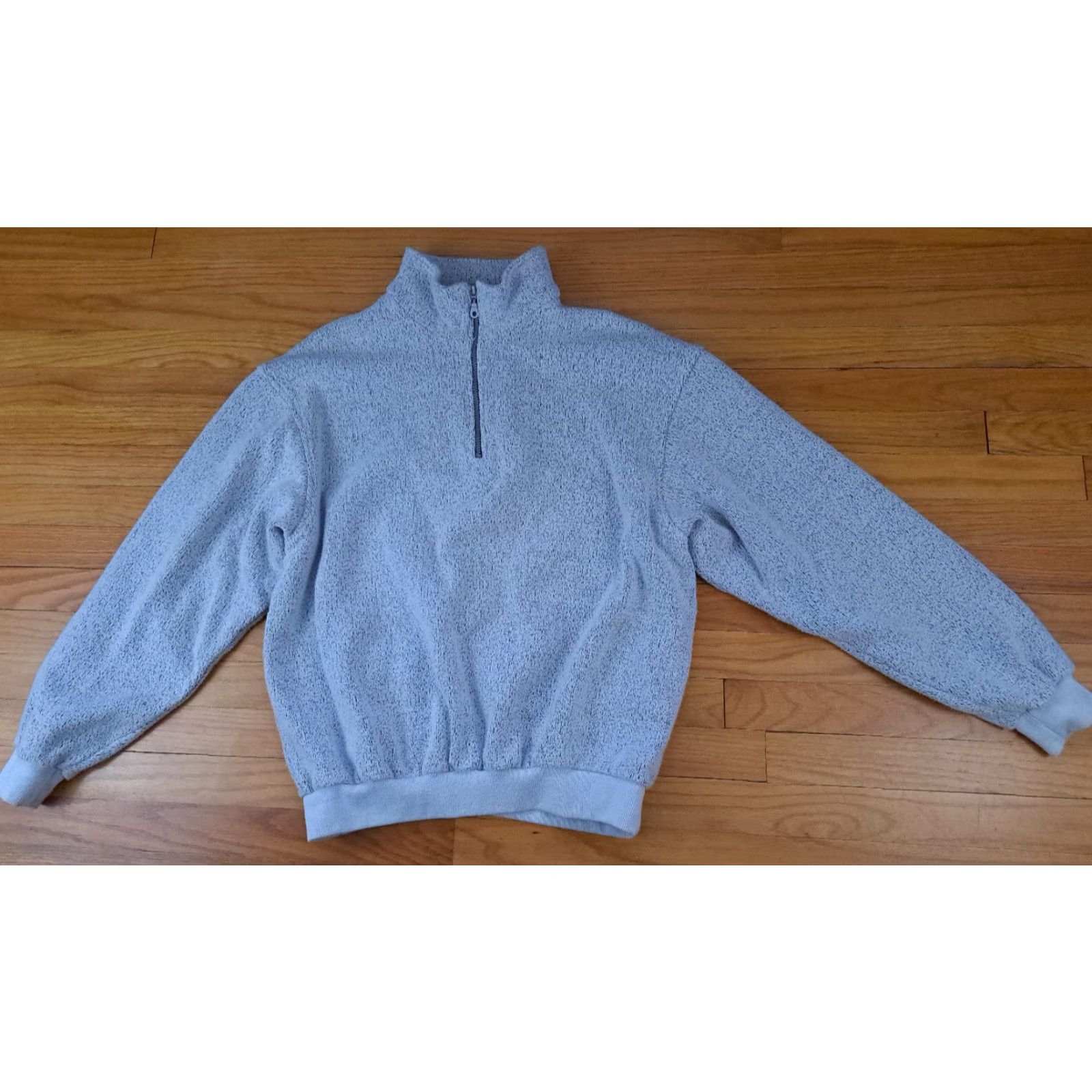 CLOT VINTAGE AKWA Large USA Made 1/4 Zip Fleece Sweater Pullover Unisex Adults L Gray Size US L / EU 52-54 / 3 - 2 Thumbnail