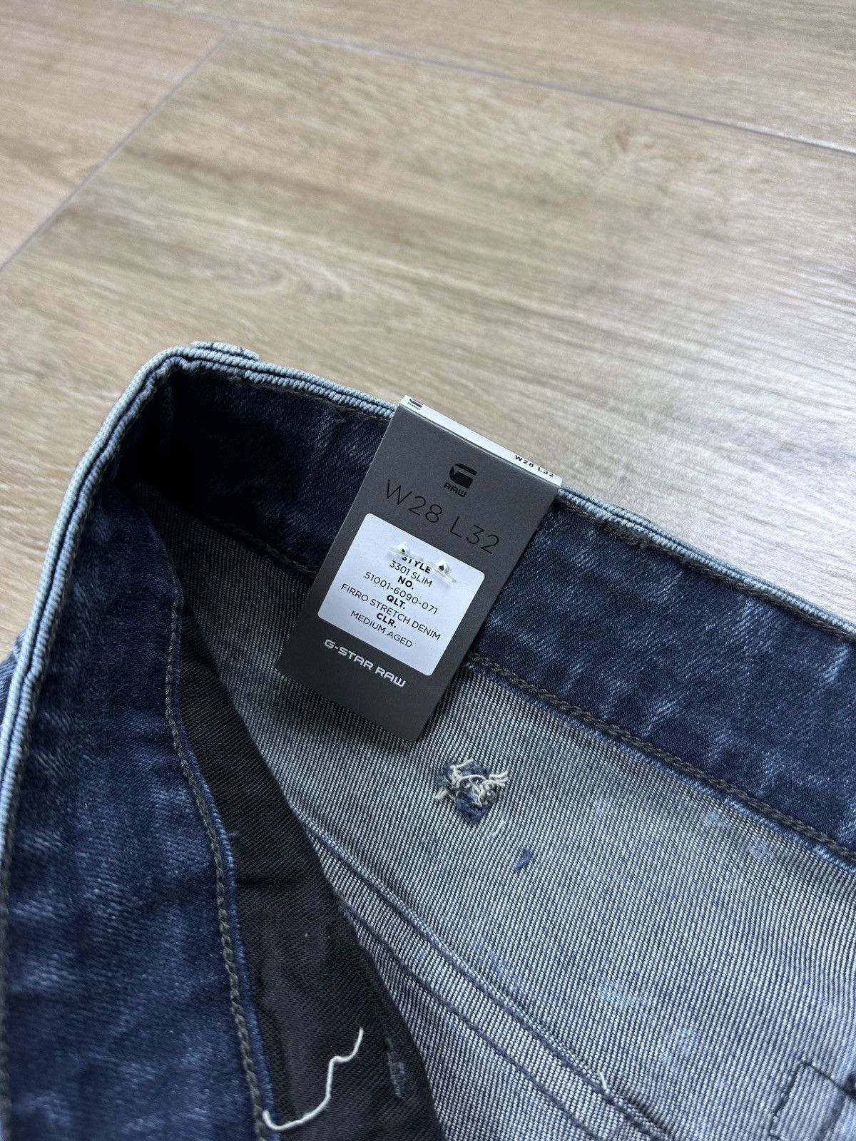 G-Star NEW🏷️ G-Star Raw 3301 Slim Denim Jeans Size US 28 / EU 44 - 5 Thumbnail