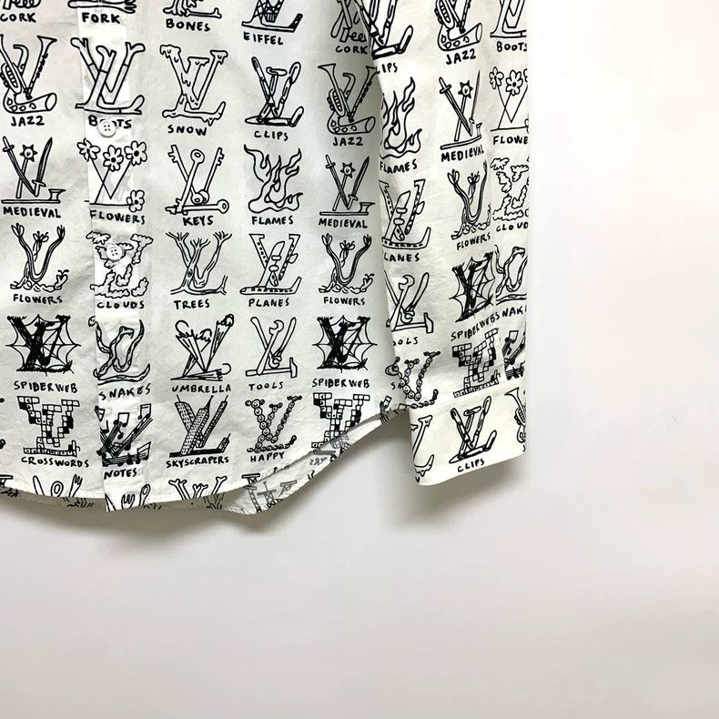 Louis Vuitton LOUIS VUITTON White gesture shirt Size US M / EU 48-50 / 2 - 5 Thumbnail