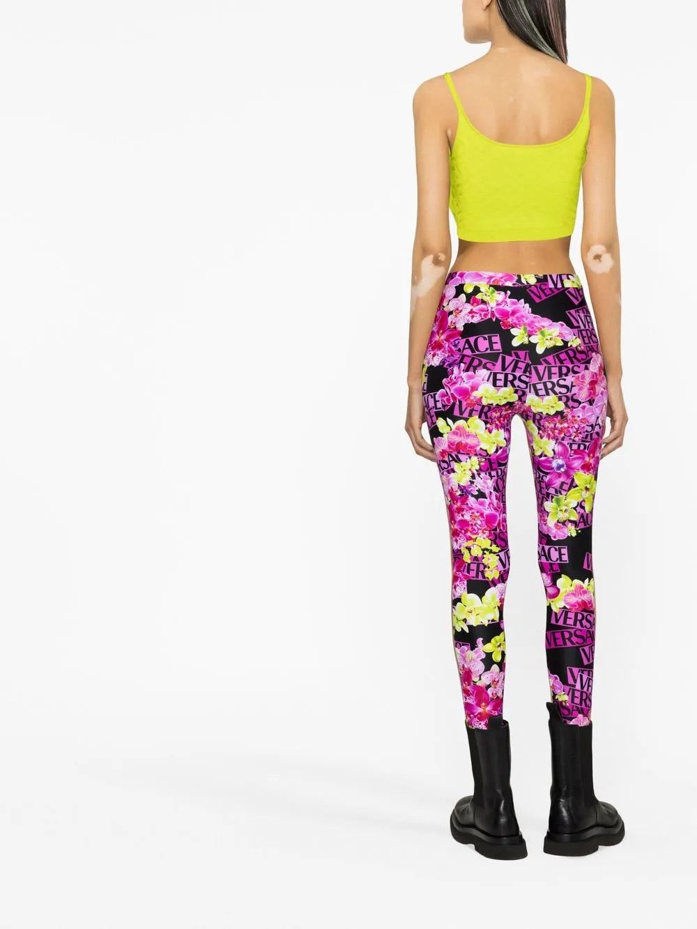 Versace o1y0226 Crop Top in Lime Green Size S / US 4 / IT 40 - 4 Thumbnail