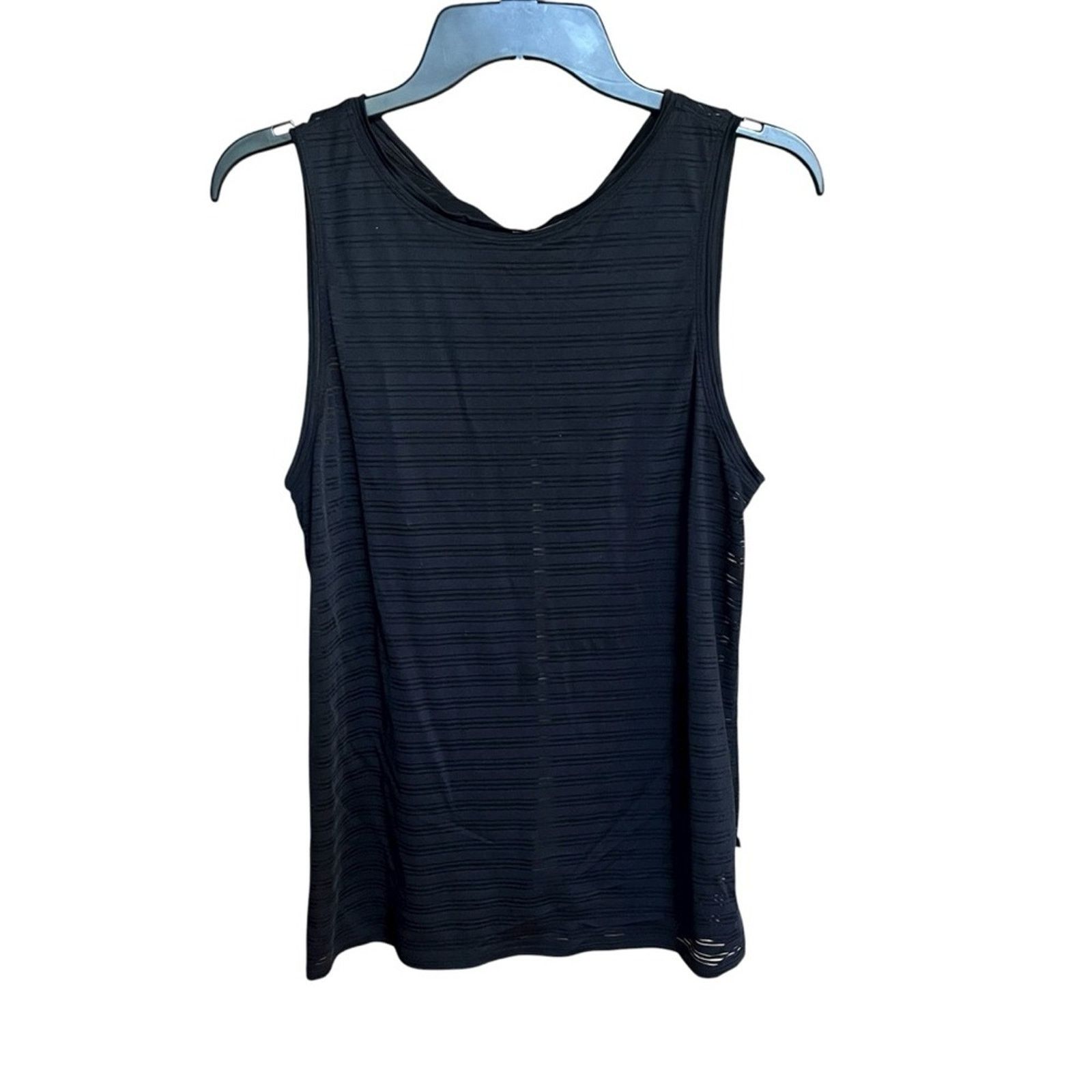Lululemon Lululemon Meet Halfway Tank Black Sheer Stripes Size 6 Size M / US 6-8 / IT 42-44 - 1 Thumbnail