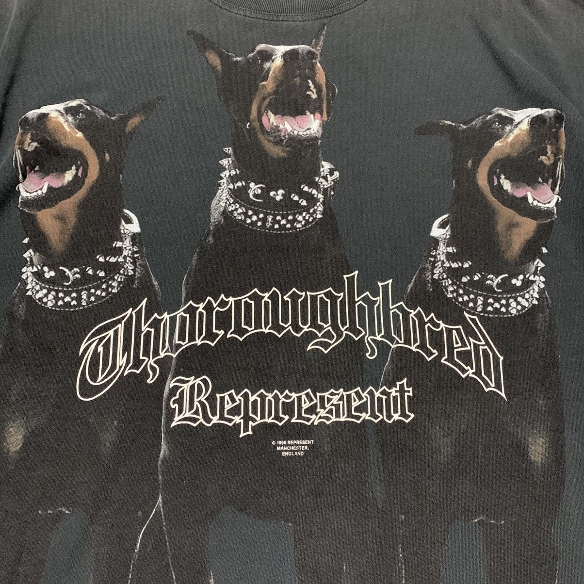 Represent Clo. Represent XS Tee Thoroughbred Dog Vintage Black T-Shirt Size US XS / EU 42 / 0 - 3 Thumbnail